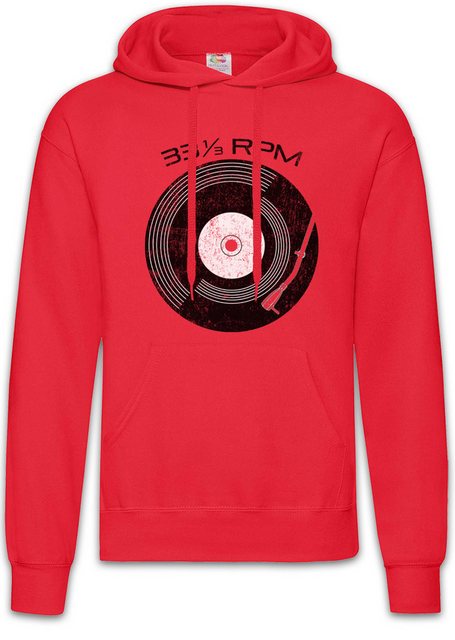 Urban Backwoods Hoodie Record 33 RPM Herren Hoodie Schallplatte Club Disco günstig online kaufen