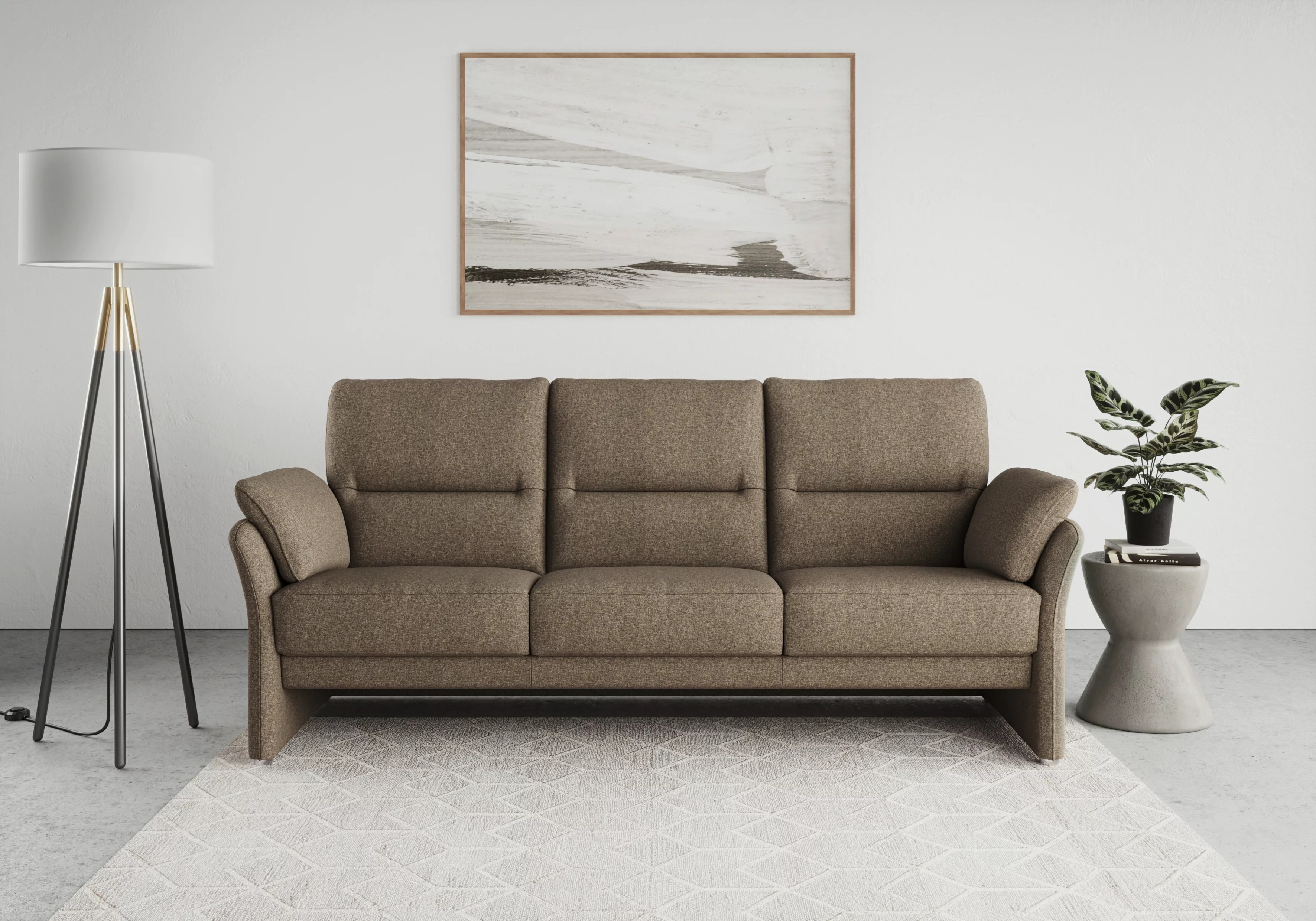 DOMO collection 3-Sitzer "Pina", mit Federkern, Breite 219cm günstig online kaufen