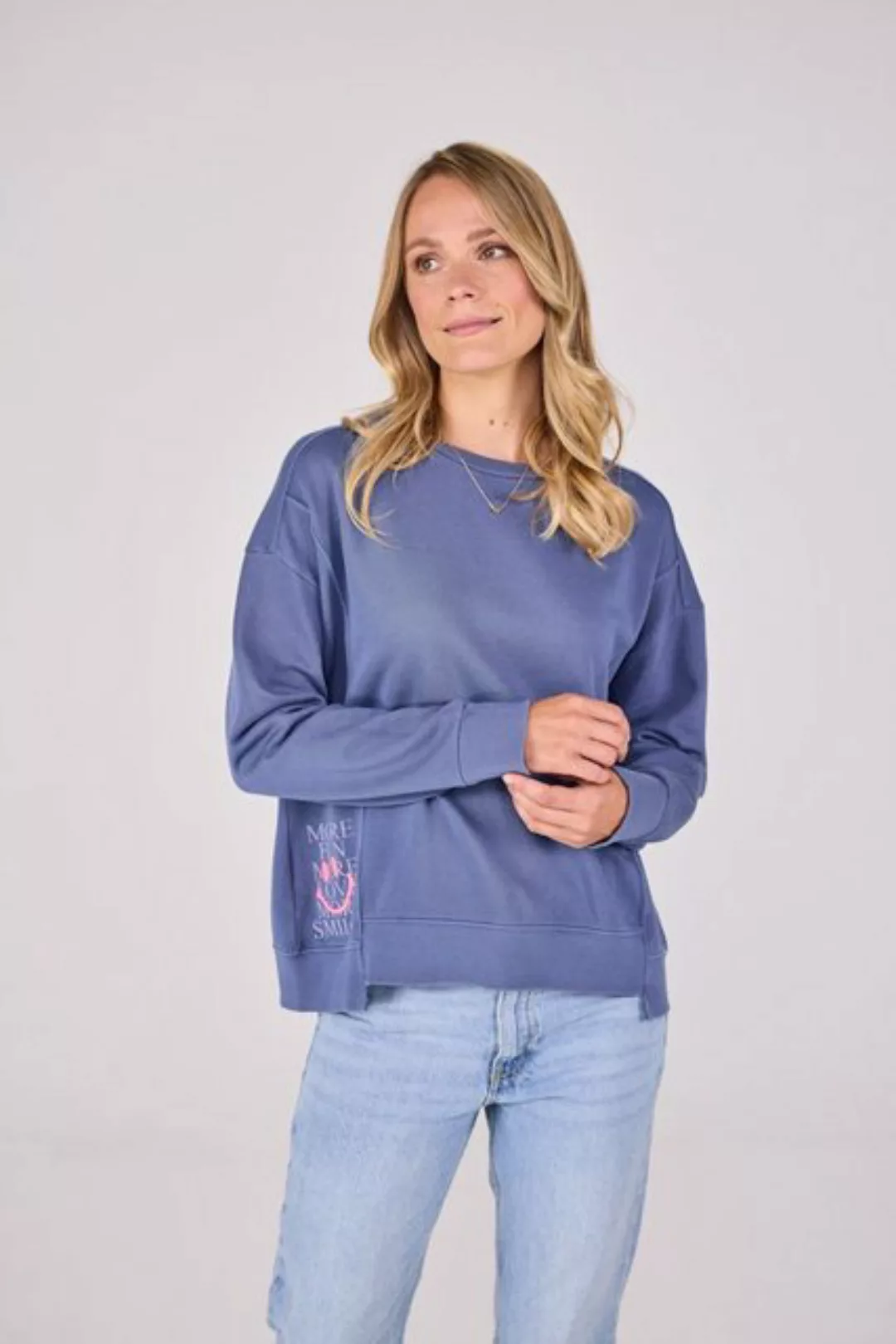 Lieblingsstück Sweatshirt "CaleriaL", mit Stickerei, hinten länger geschnit günstig online kaufen