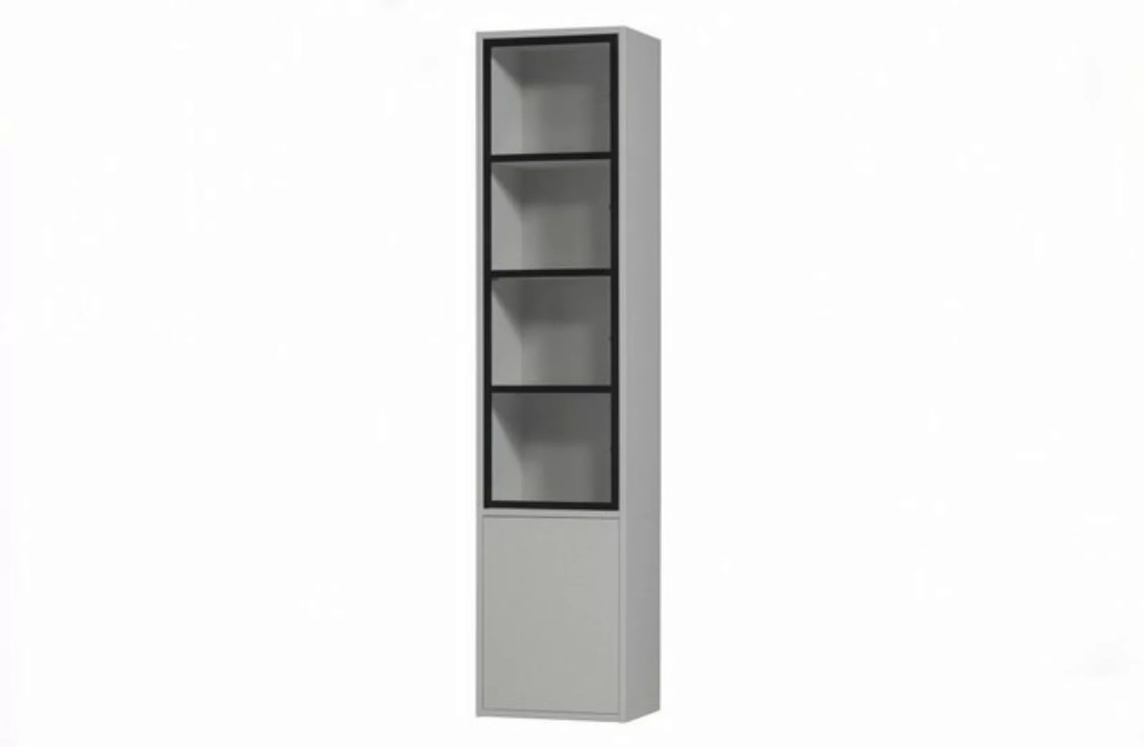 WOOOD Vitrine "Basic", mit zwei Türen, H 230 cm x B 52,5 cm günstig online kaufen