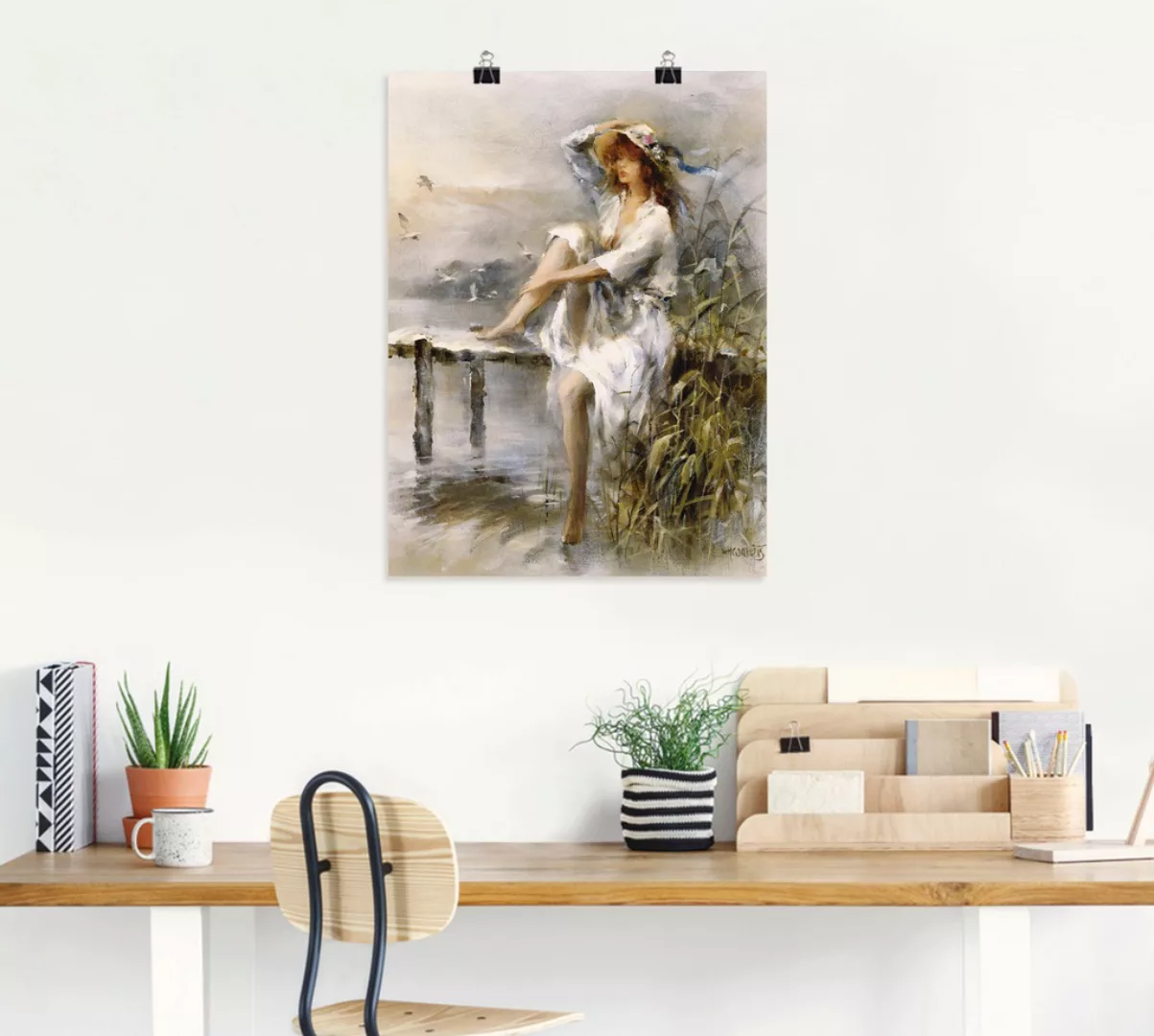 Artland Wandbild "Wasserseite", Frau, (1 St.) günstig online kaufen