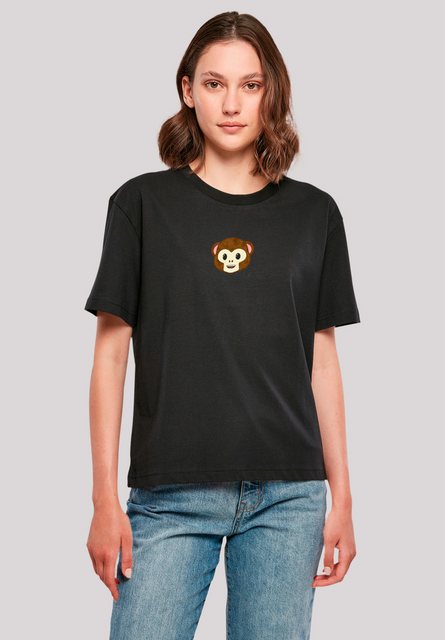 emoji couture T-Shirt Smiling monkey furry face Premium Qualität günstig online kaufen