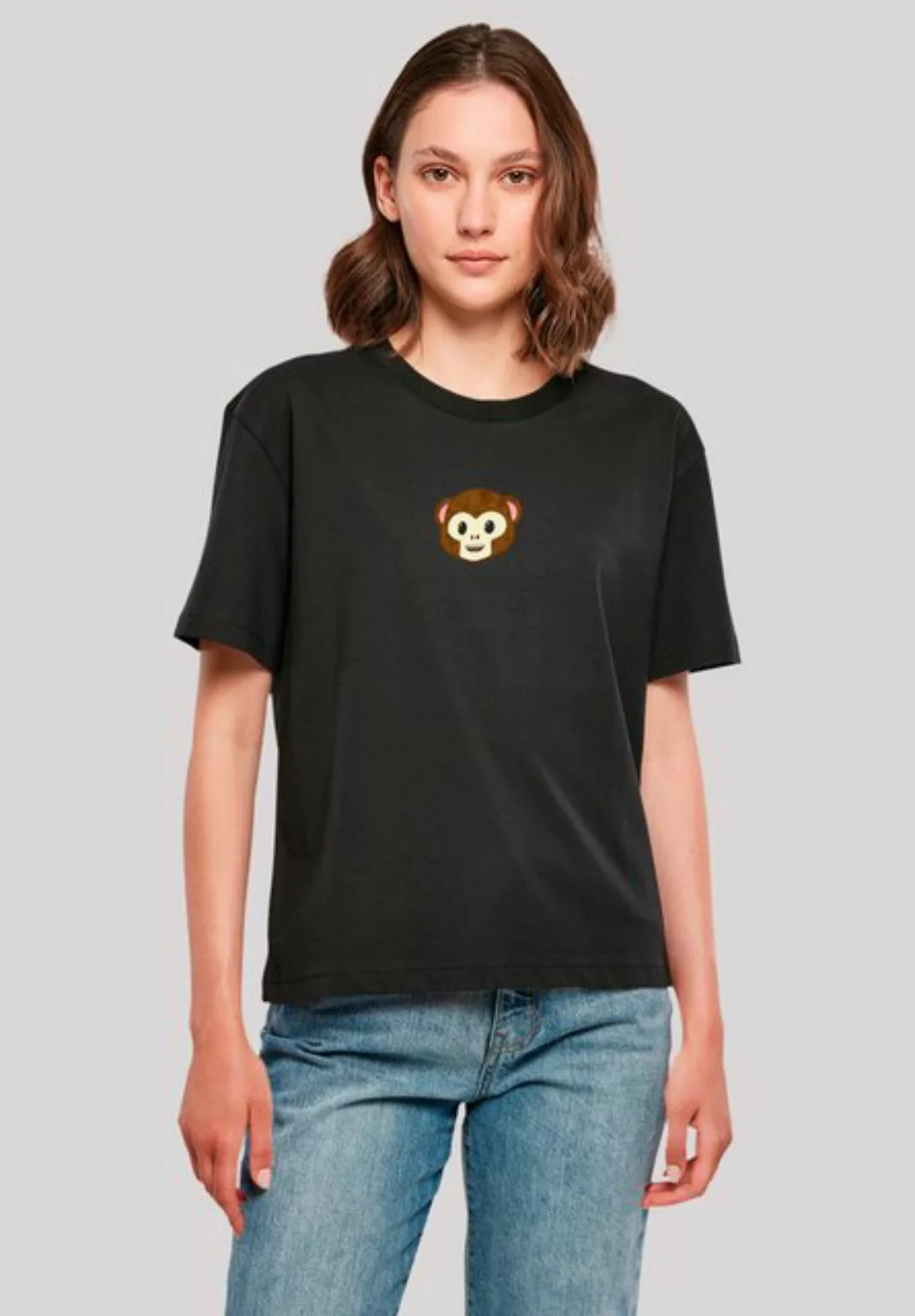 F4NT4STIC T-Shirt "emoji couture smiling monkey furry face", Premium Qualit günstig online kaufen