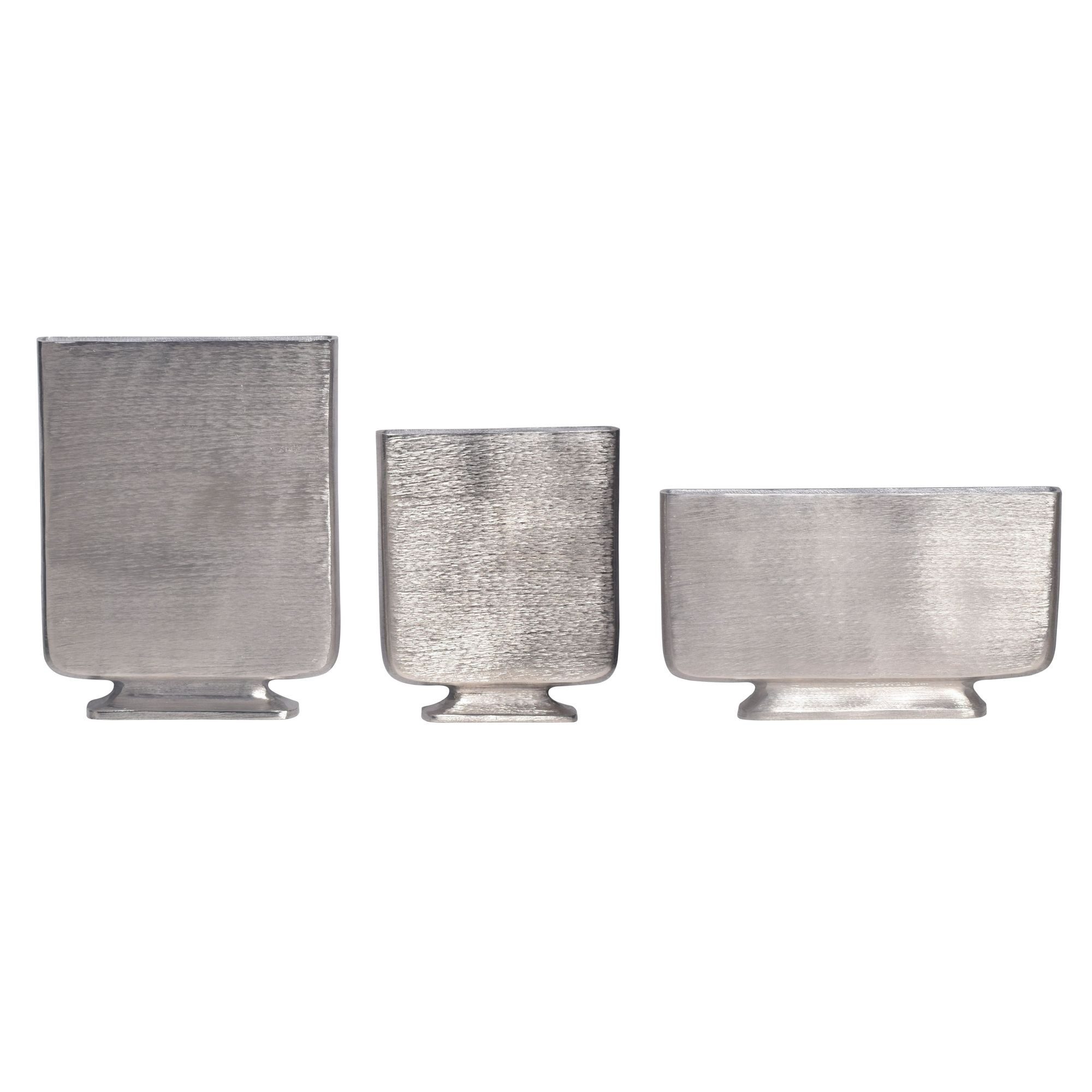 FINEBUY Tischvase FB65072 (3er Set Aluminium günstig online kaufen