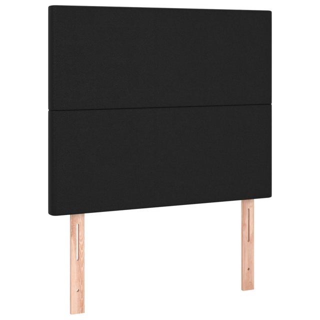 vidaXL Bett, Kopfteile 2 Stk. Schwarz 80x5x78/88 cm Kunstleder günstig online kaufen