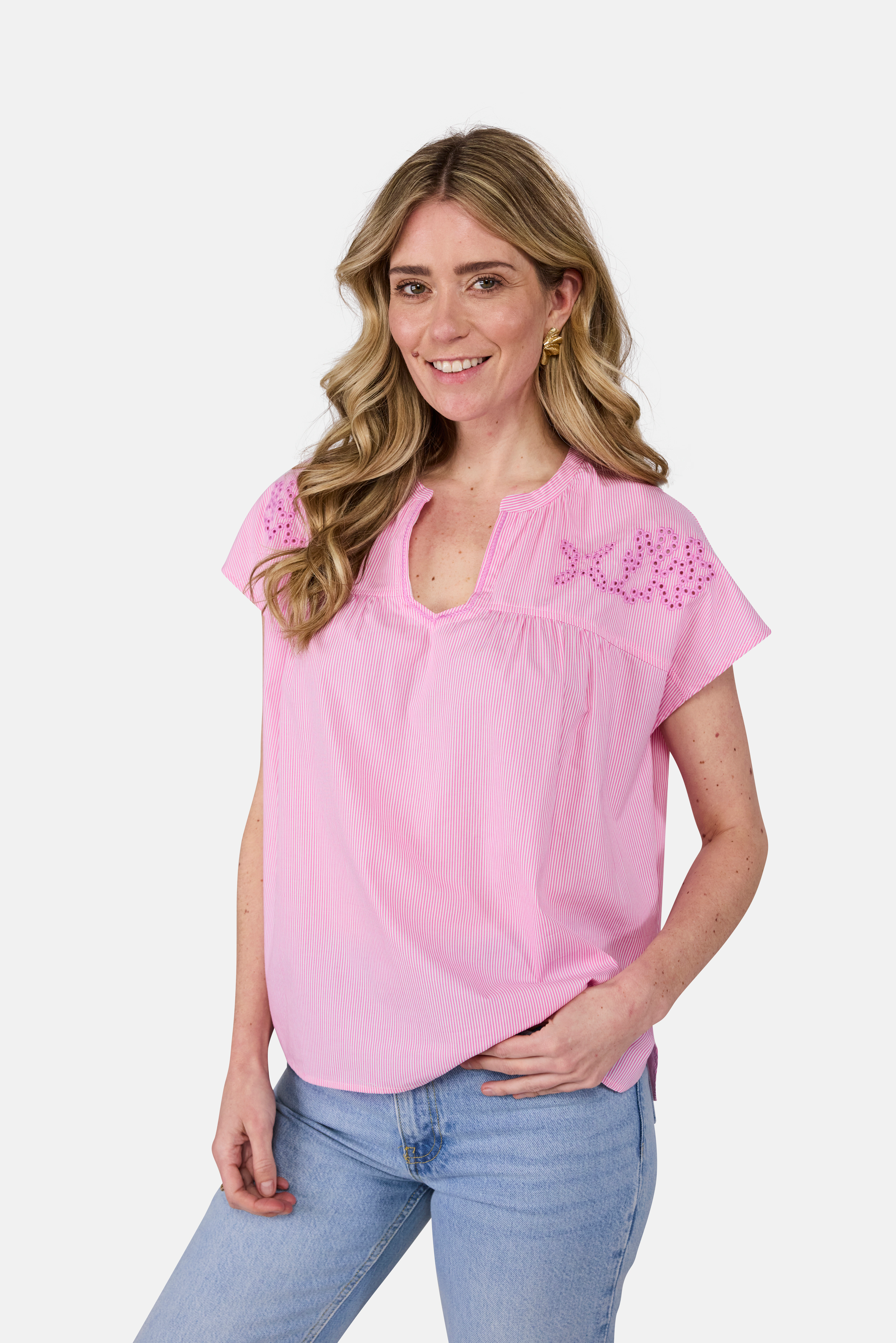 Lieblingsstück Schlupfbluse, mit Stickerei günstig online kaufen