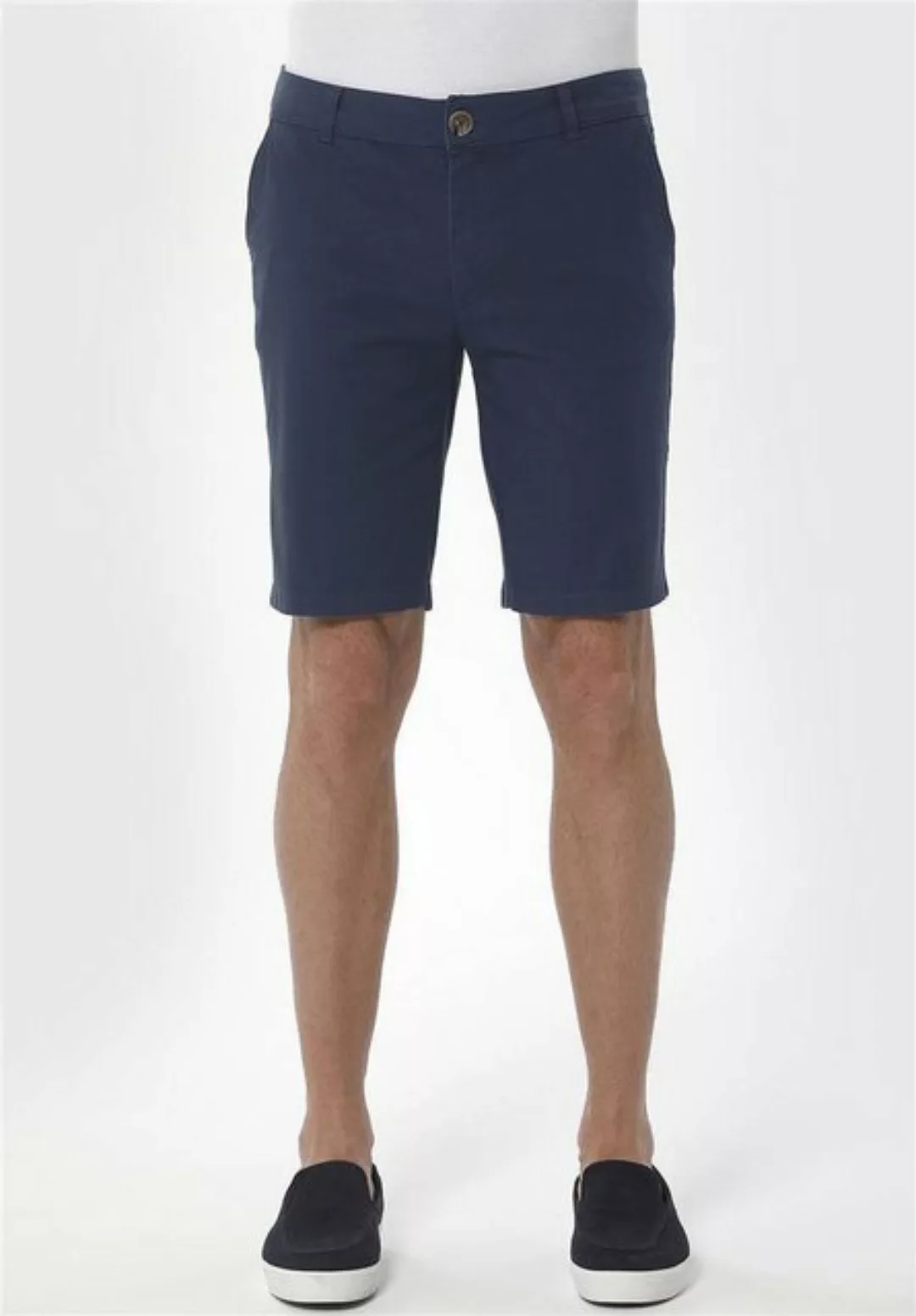 ORGANICATION Chinohose Men's Garment Dyed Slim Fit Shorts in Navy günstig online kaufen