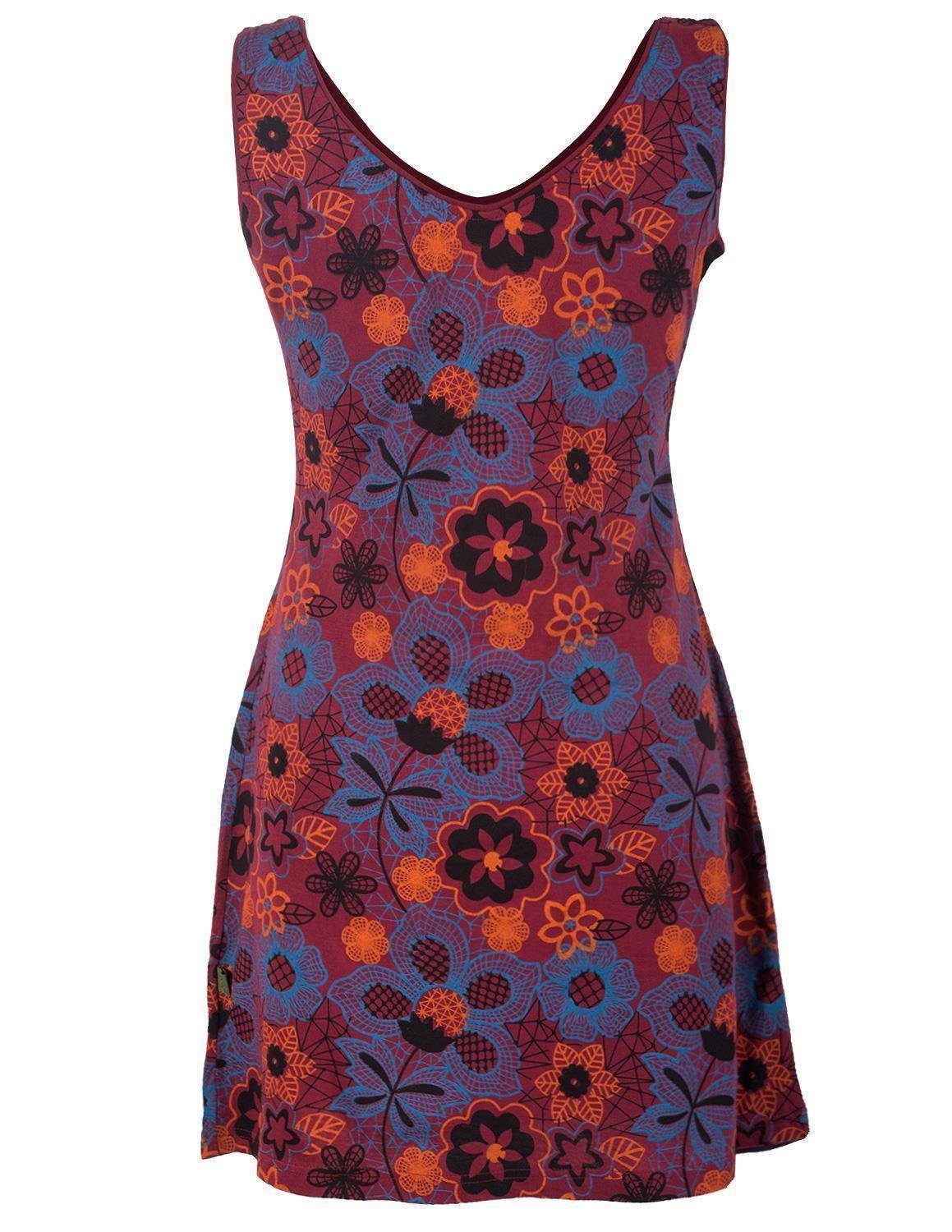 Vishes Sommerkleid Ärmelloses Blumenkleid aus Baumwolle günstig online kaufen