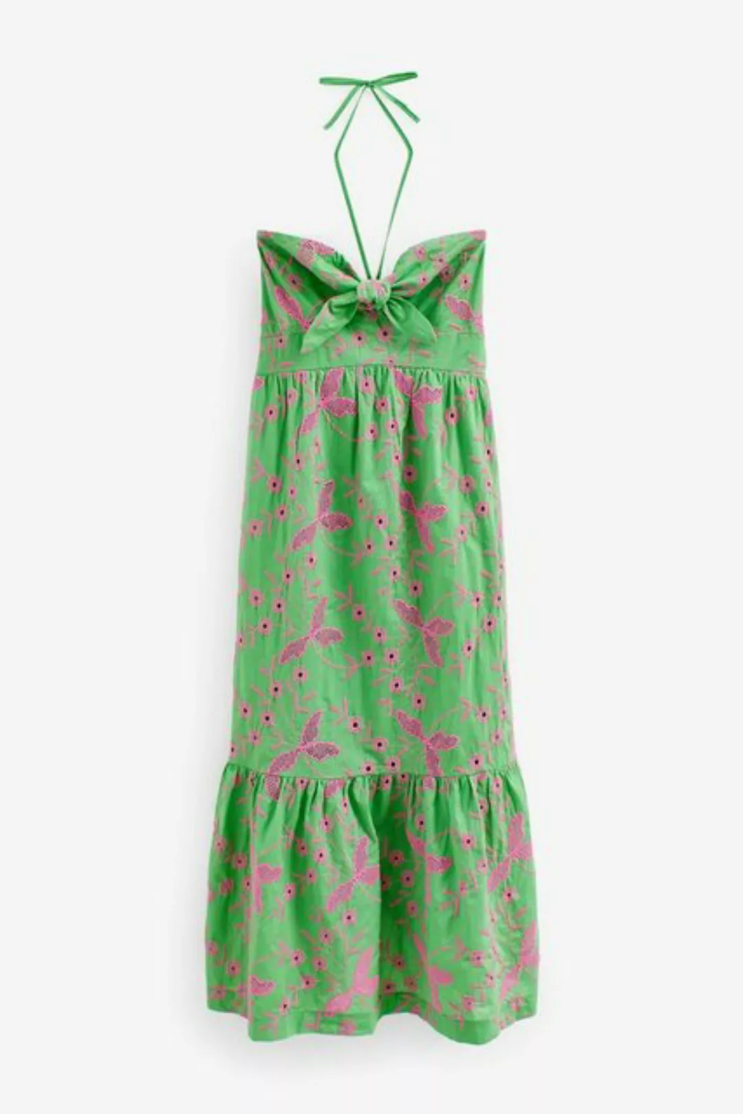 Next Midikleid Mittellanges, trägerloses Kleid mit Lochstickerei (1-tlg) günstig online kaufen