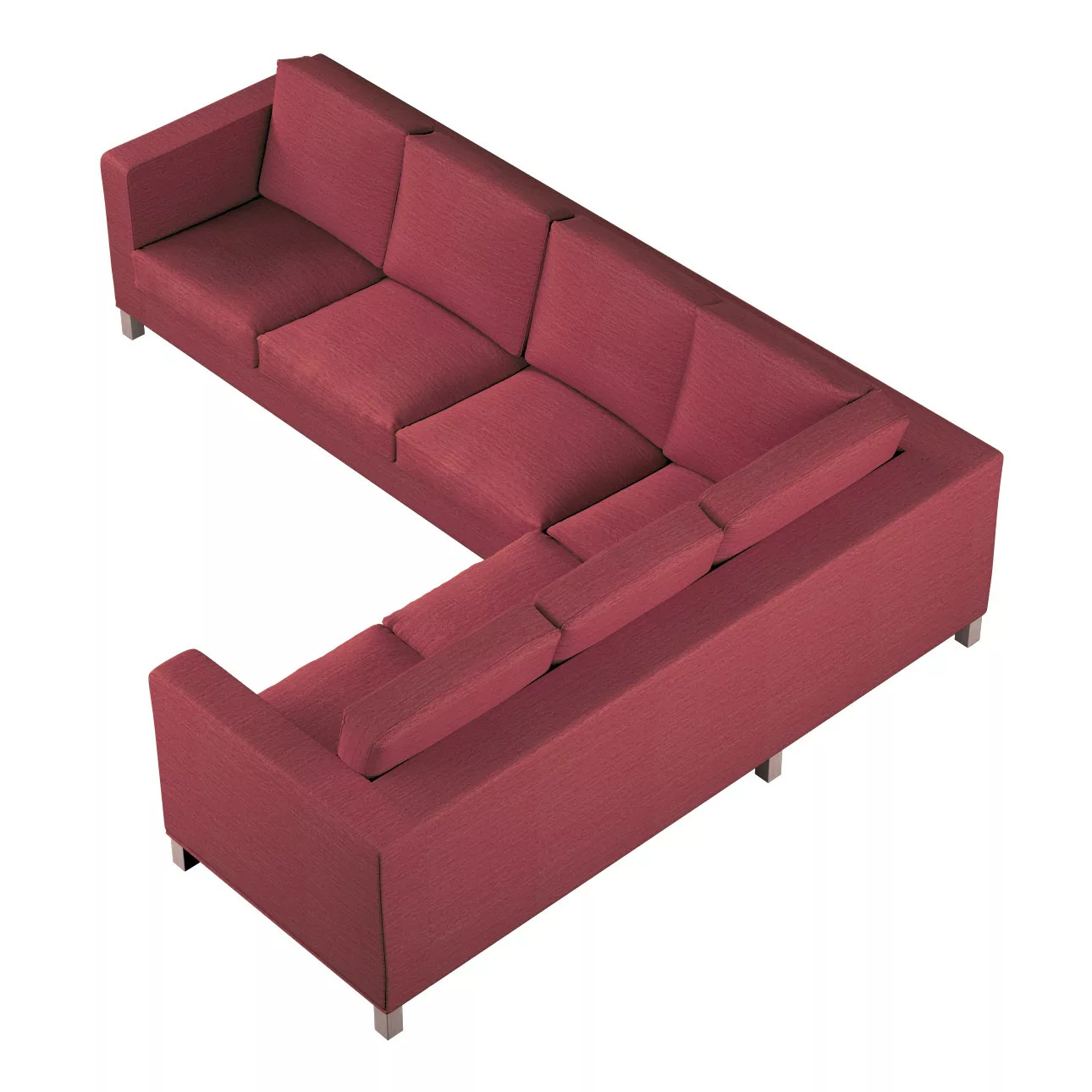 Bezug für Karlanda Sofa Ecke links, ziegelrot, 36cm x 30cm x 50cm, Chenille günstig online kaufen