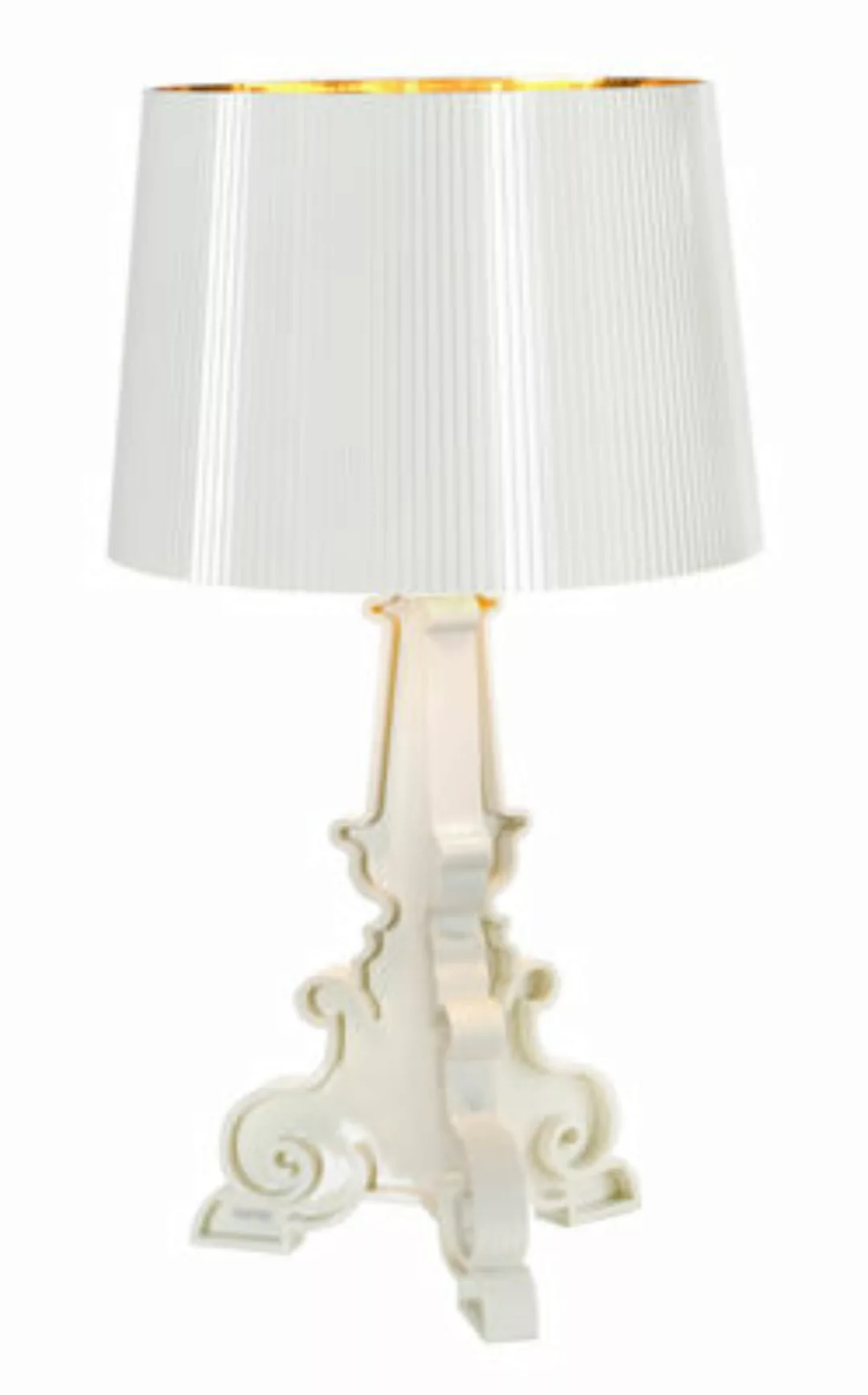 Kartell Bourgie LED-Tischleuchte E14, weiß/gold günstig online kaufen