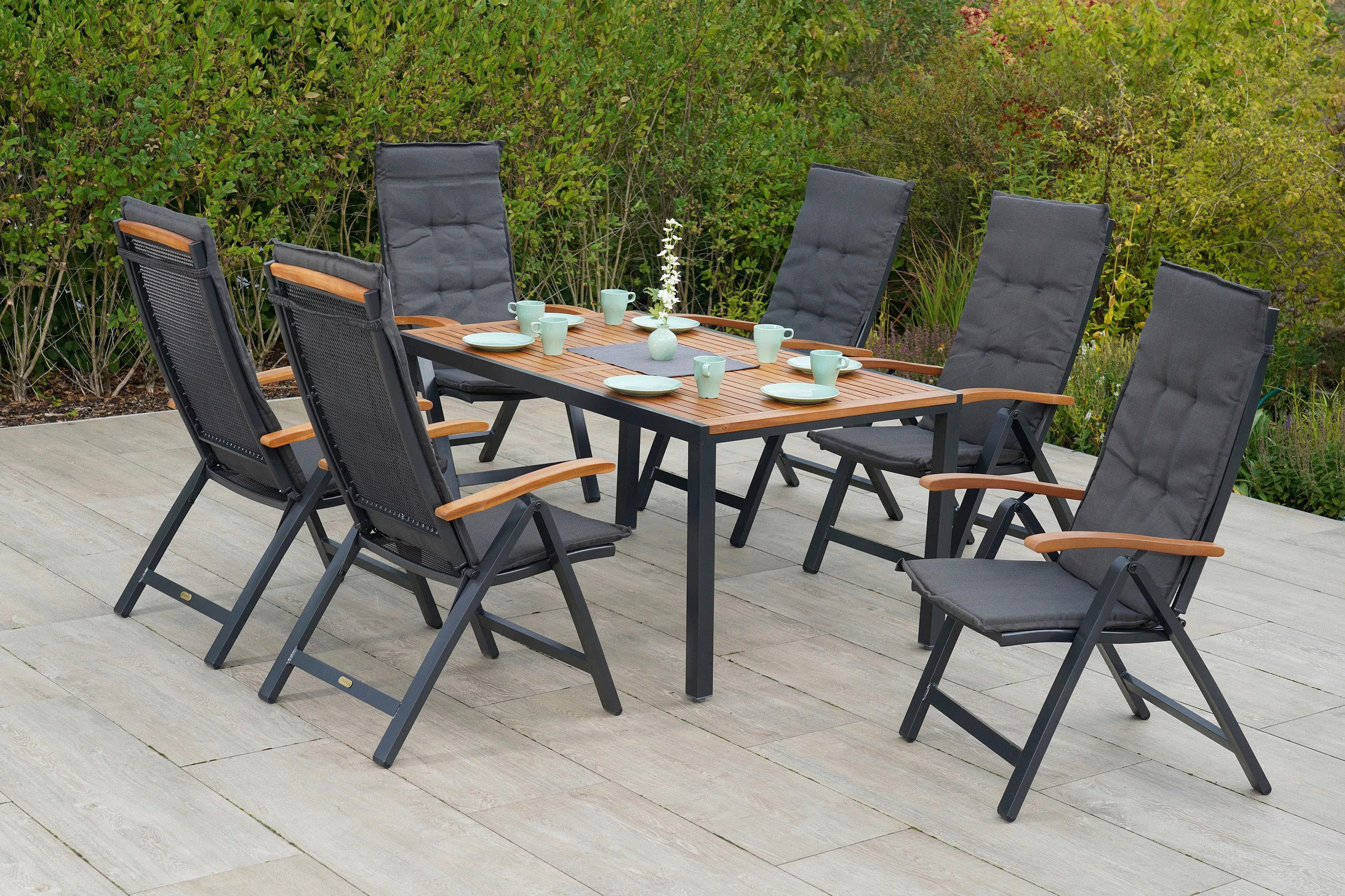 Merxx Gartenmöbel-Set Tilos 13-teilig 150 cm x 90 cm günstig online kaufen