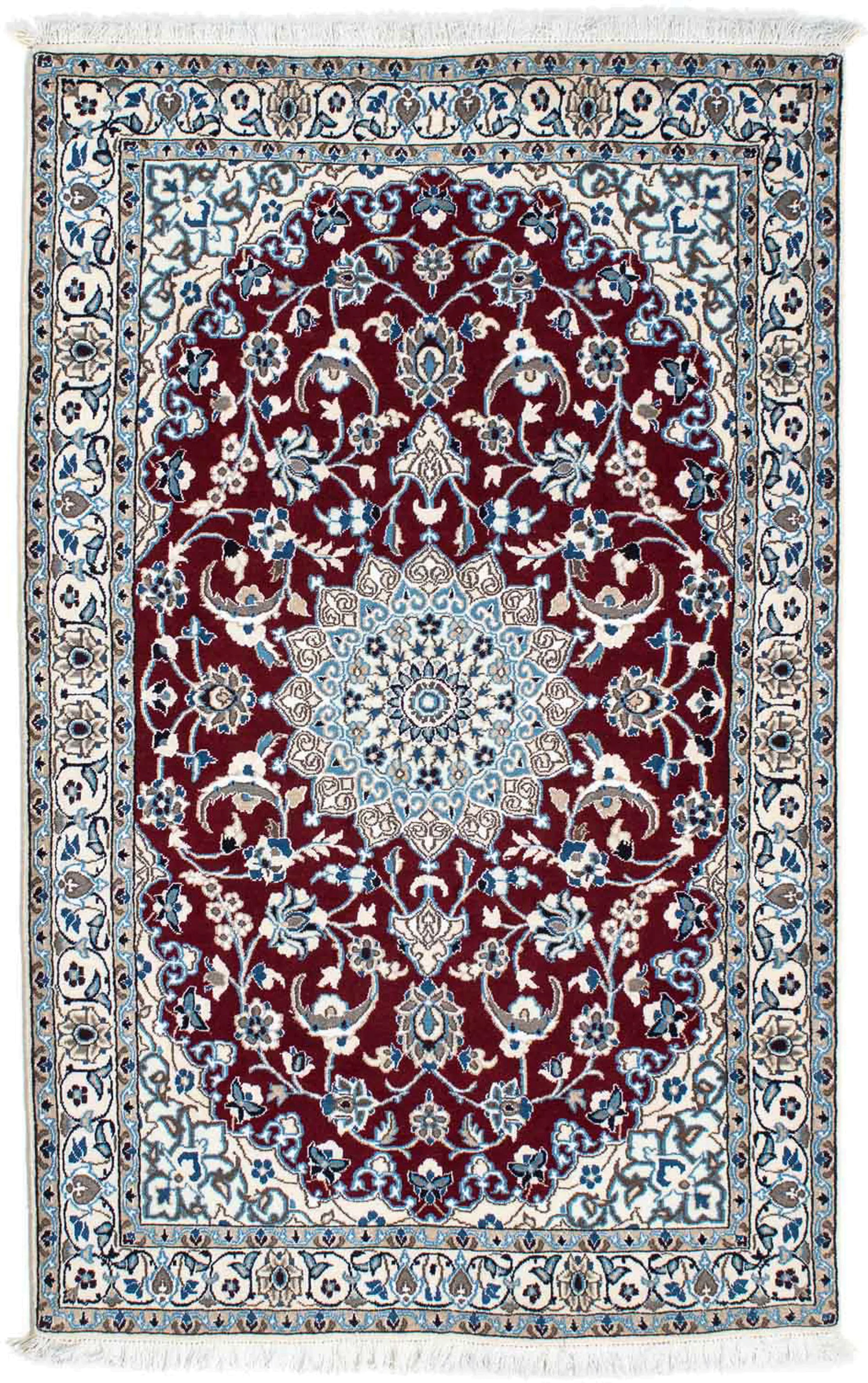 morgenland Orientteppich »Perser - Nain - Royal - 178 x 106 cm - dunkelrot« günstig online kaufen