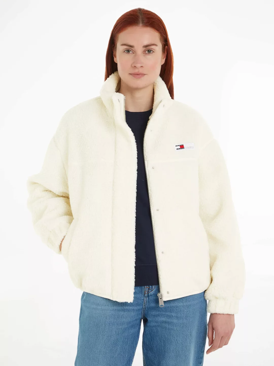 Tommy Jeans Outdoorjacke TJW TEDDY JACKET mit Logopatch günstig online kaufen