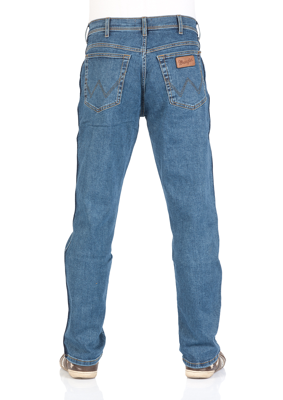 Wrangler Texas Stretch Herren Jeans - Regular Fit - Blue Black - Black Over günstig online kaufen