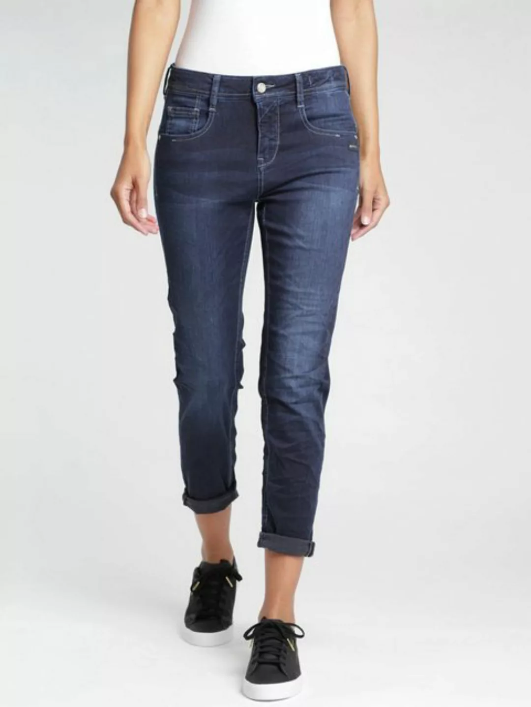 GANG 5-Pocket-Jeans Amelie Relaxed Fit Iso Vint Square günstig online kaufen