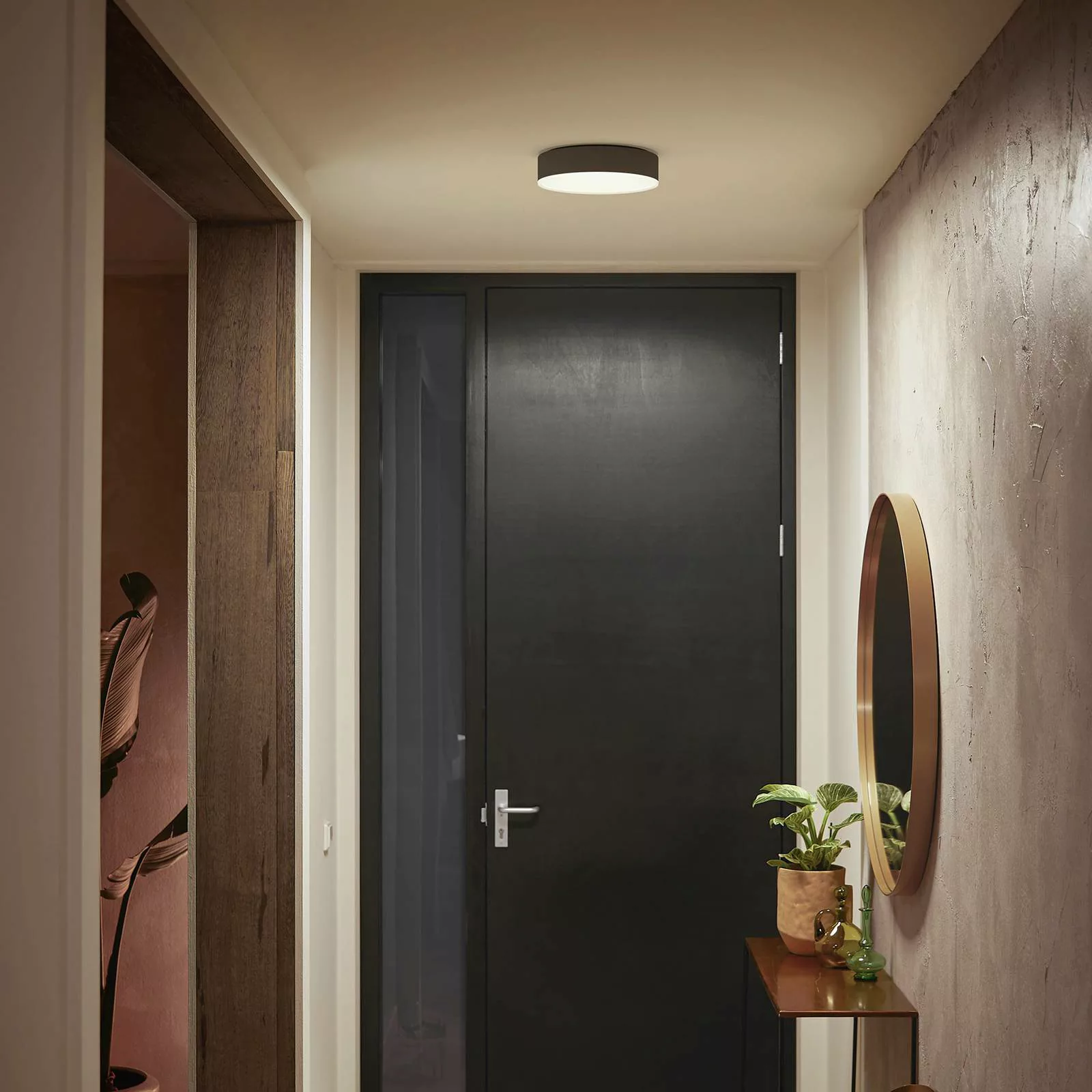 Philips Hue Enrave LED-Deckenlampe 26,1cm schwarz günstig online kaufen