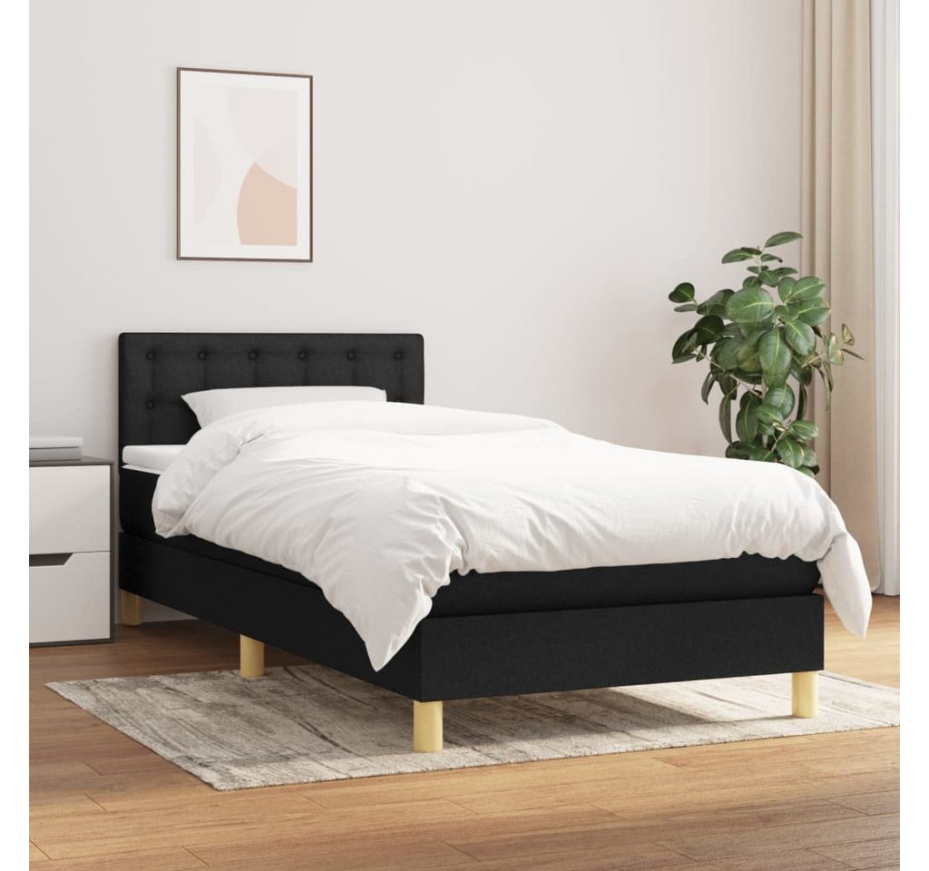 vidaXL Boxspringbett Bett Boxspringbett mit Matratze und LED Stoff (90 x 19 günstig online kaufen