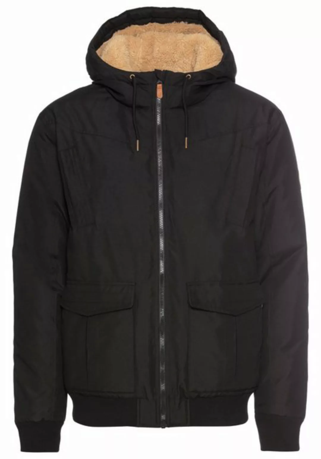 Bruno Banani Winterjacke aus Baumwolle und Polyester, hochschließender Krag günstig online kaufen