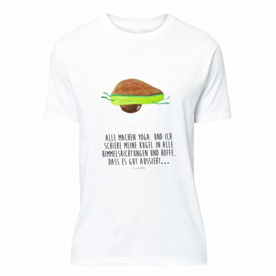 Mr. & Mrs. Panda T-Shirt Avocado Yoga - Weiß - Geschenk, Frauen, unsportlic günstig online kaufen