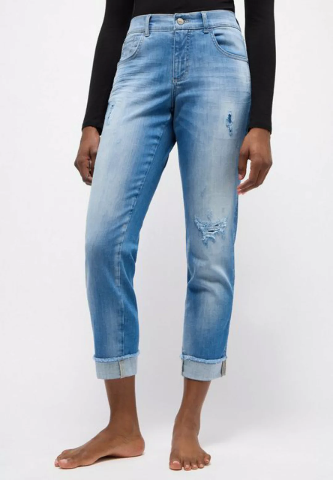 ANGELS Destroyed-Jeans - Jeans - lässige Damenjeans - BOYFRIEND SEQUIN günstig online kaufen