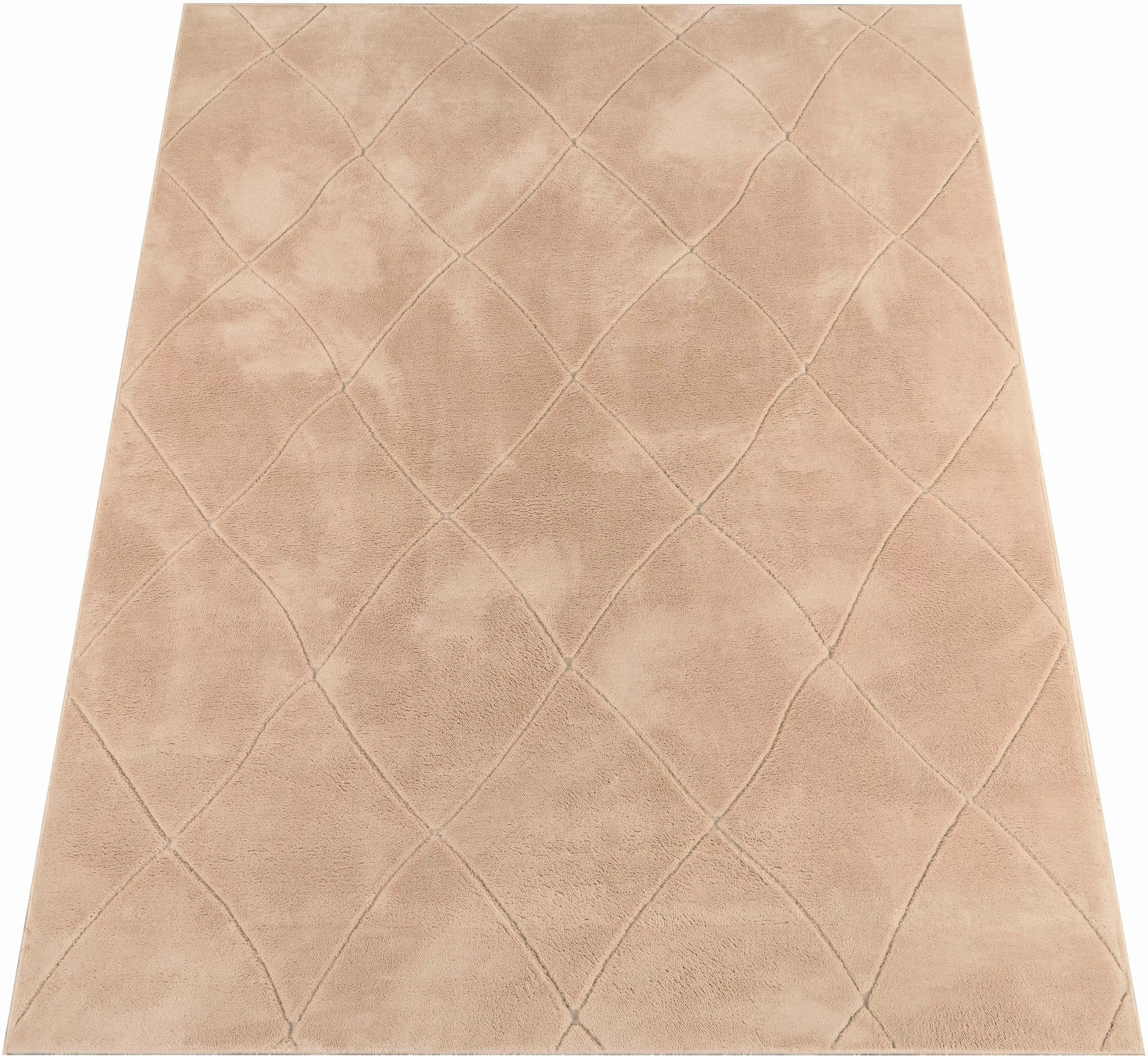 Paco Home Teppich »Utrecht 641«, rechteckig, 4 mm Höhe, Kurzflor, Uni Farbe günstig online kaufen
