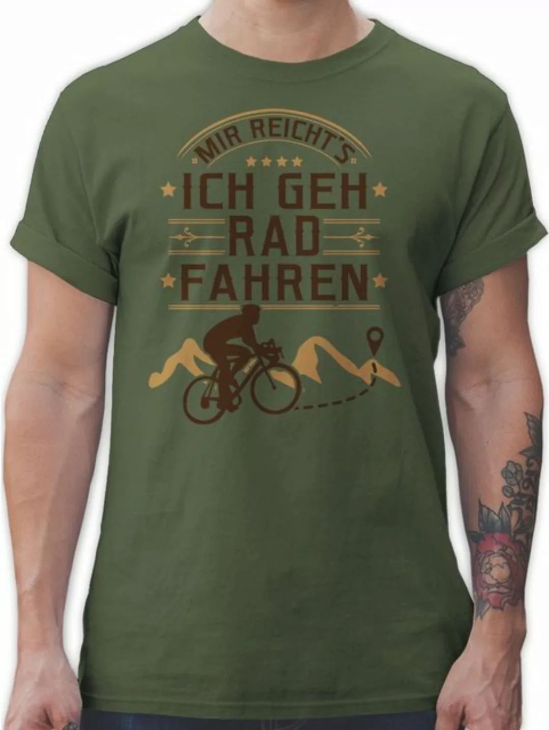 Shirtracer T-Shirt Mir reicht's Rad fahren Fahrrad Bekleidung Radsport günstig online kaufen