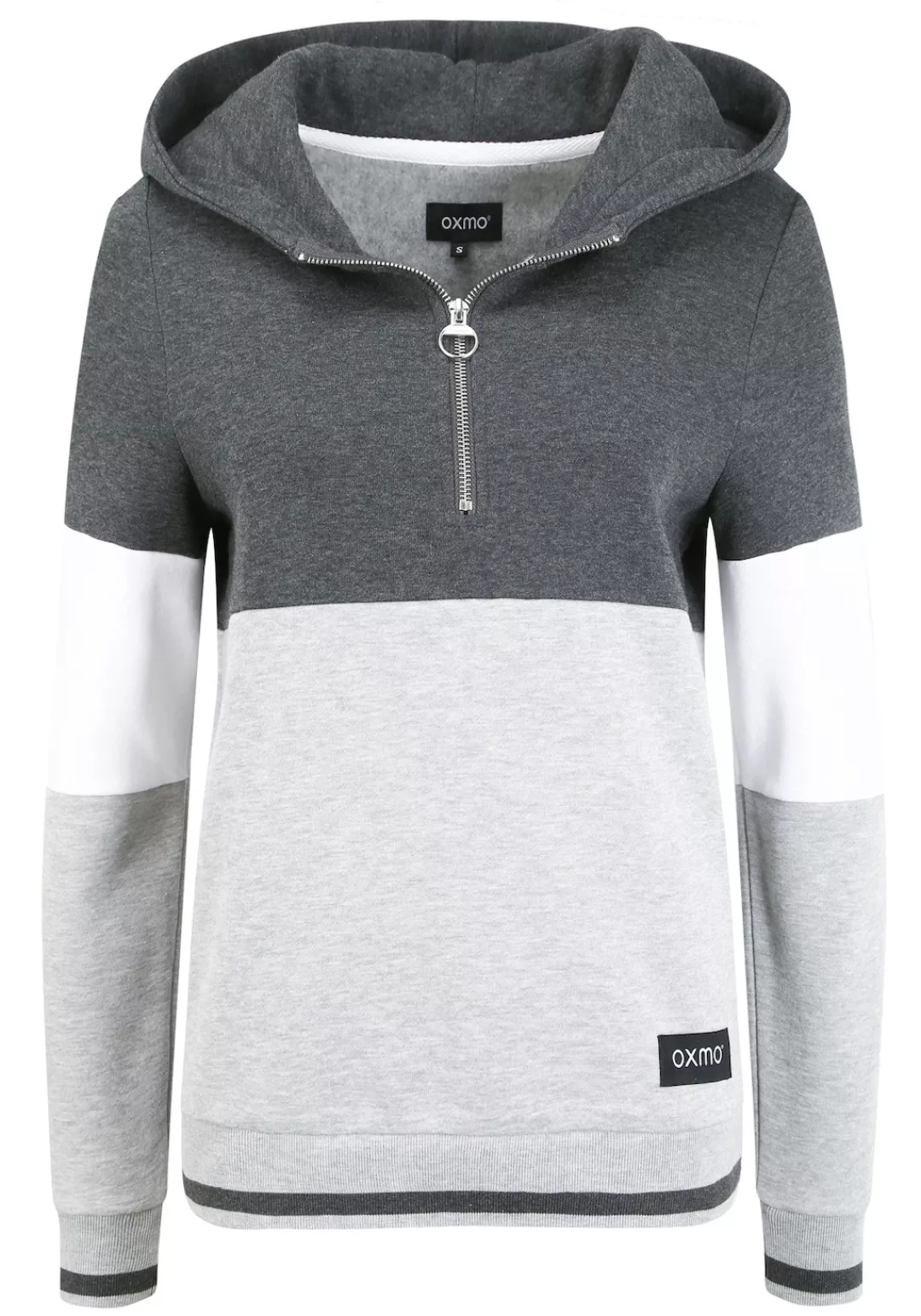 OXMO Hoodie OXOmara Kapuzenpullover mit Reißverschluss günstig online kaufen