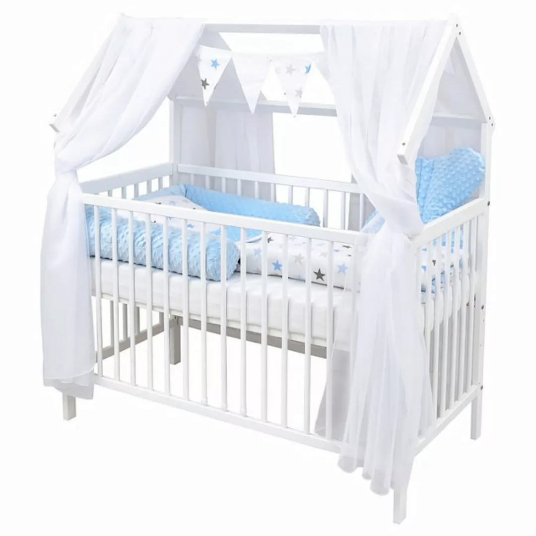 Baby-Delux Komplettbett Hausbett Babybett Schutzgitter Komplettset, 10-tlg. günstig online kaufen