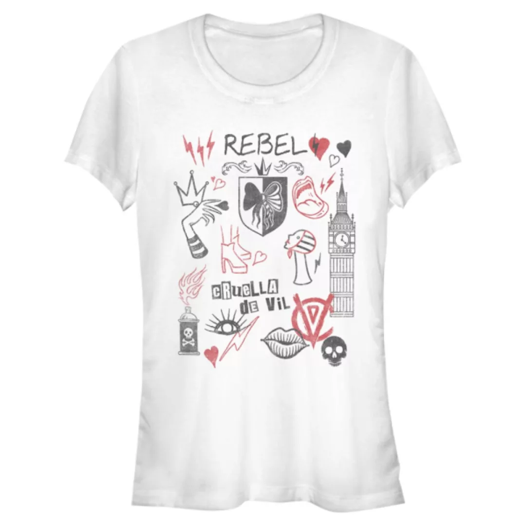 Disney Classics - Cruella - Logo Rebel Queen - Frauen T-Shirt günstig online kaufen