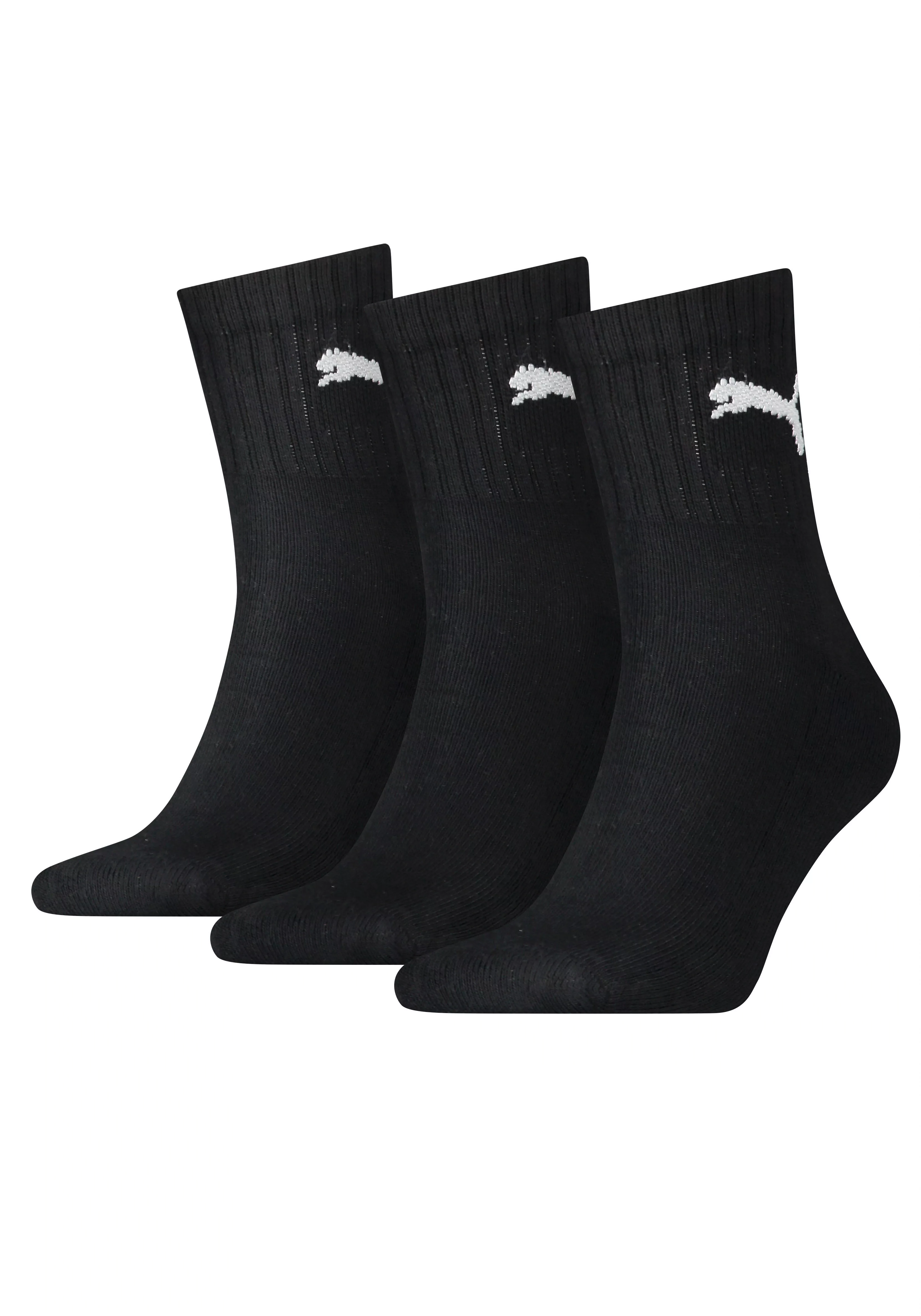 PUMA Sportsocken "short crew", (3 Paar), mit klassischer Rippe günstig online kaufen