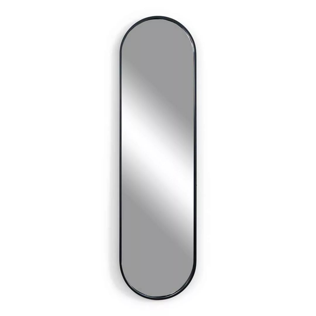 Wandspiegel Spiegel in Schwarz in ovaler Form günstig online kaufen