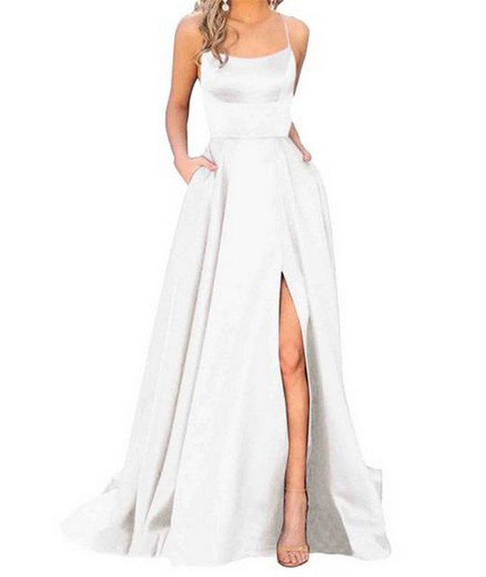 KIKI Abendkleid Damen Elegant Lange Ballkleider A-Linie Backless Hochzeitsk günstig online kaufen
