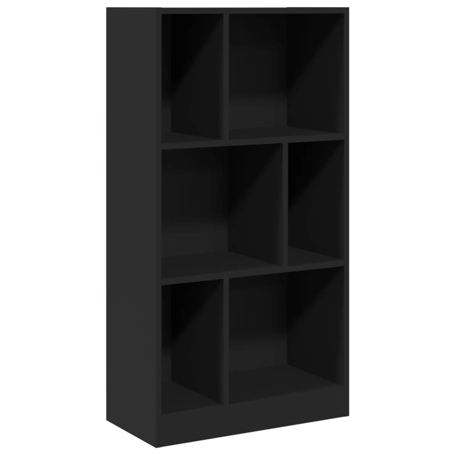 vidaXL Bücherregal Schwarz 57x28,5x107,5 cm Holzwerkstoff günstig online kaufen