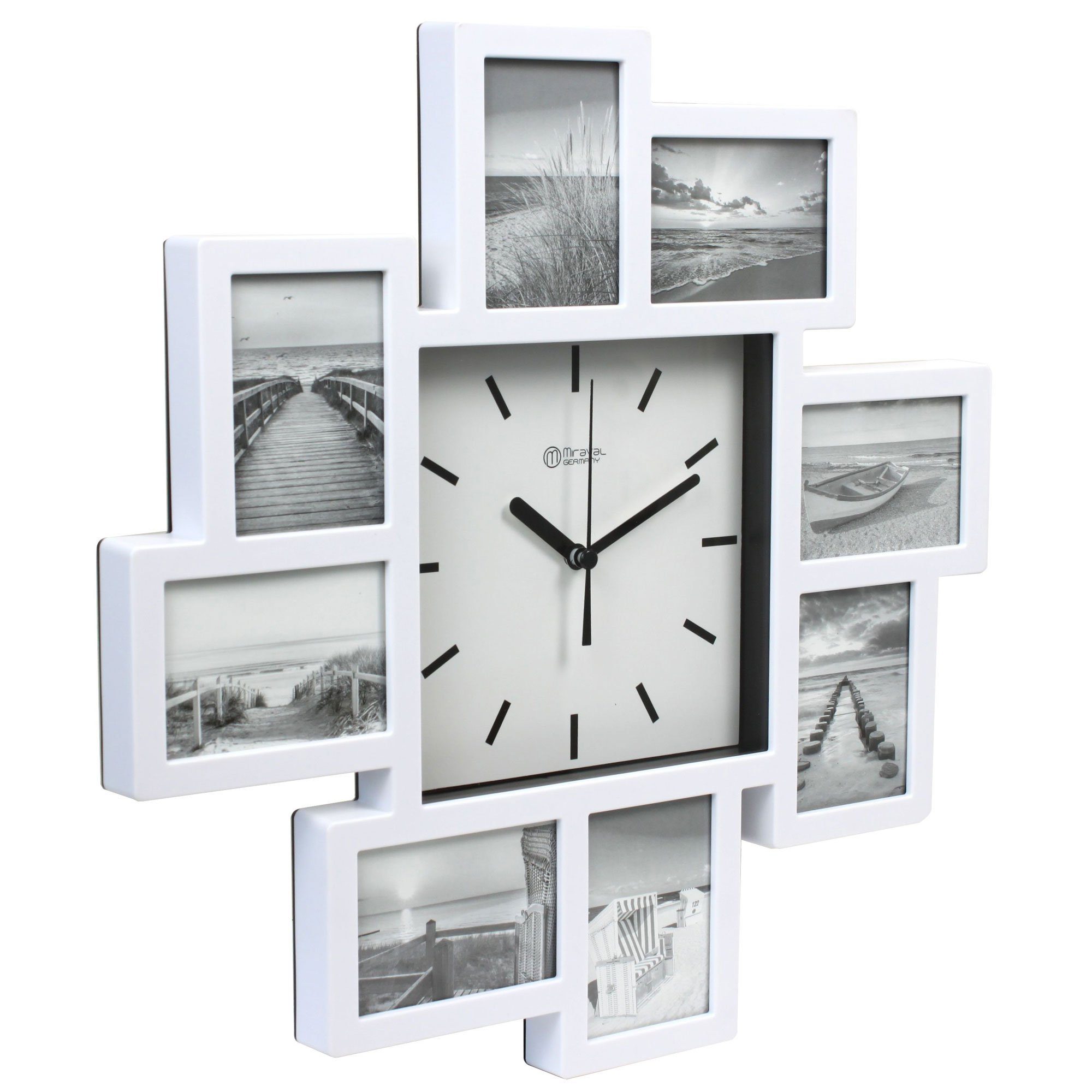 Miraval Funkwanduhr Design Funk-Bilderahmenwanduhr günstig online kaufen