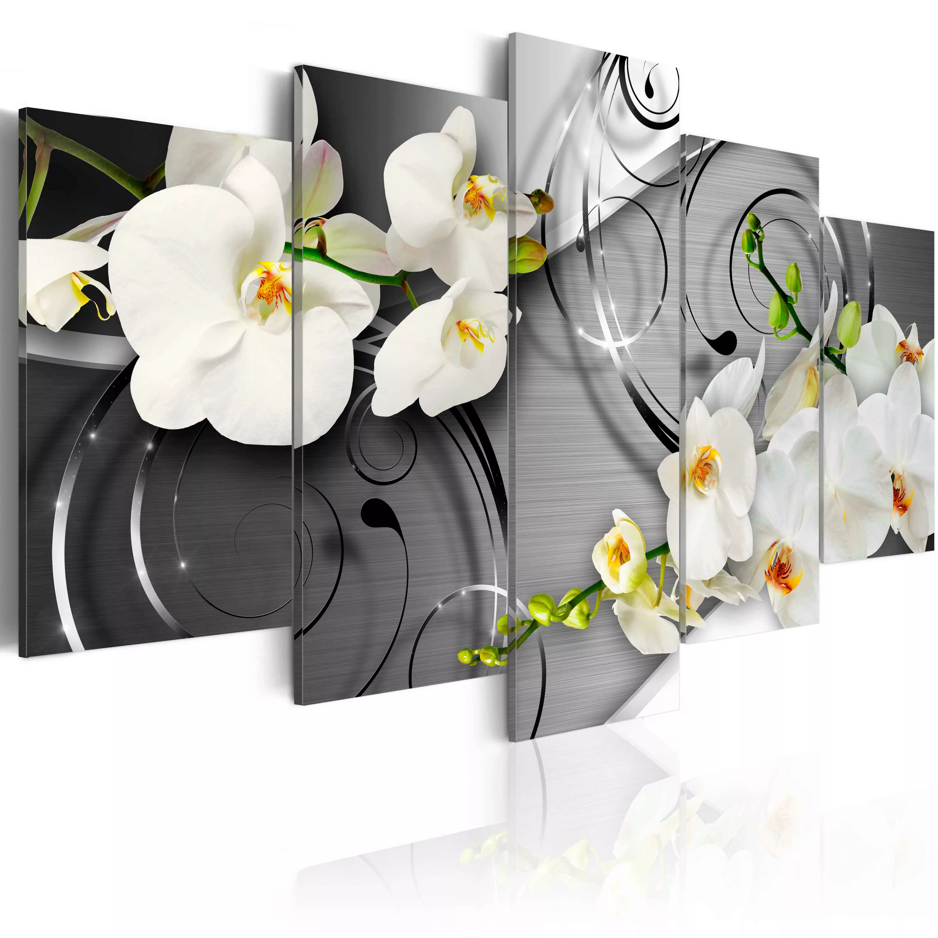 Wandbild - Milky Orchids günstig online kaufen