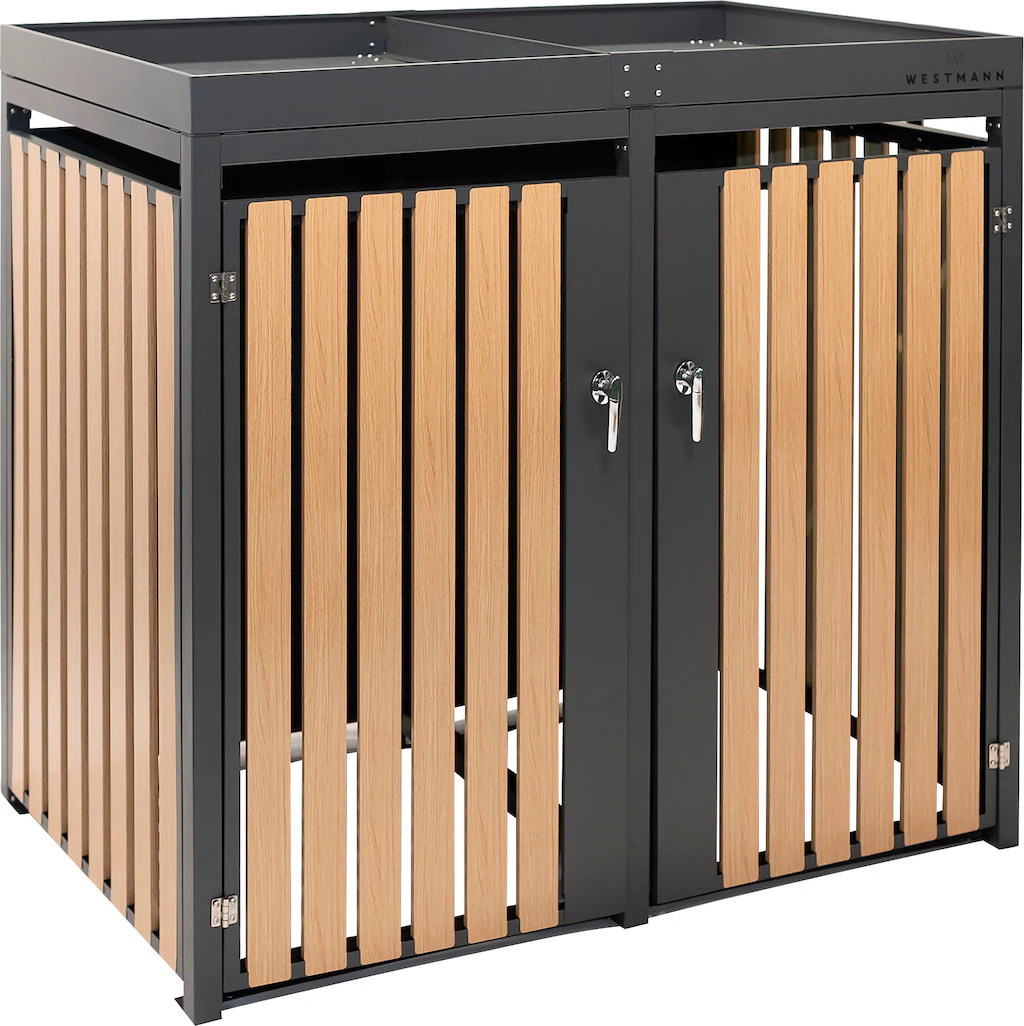 WESTMANN Mülltonnenbox "WMHHWTC-62", für 2x240 l, BxTxH: 134x84x125 cm günstig online kaufen