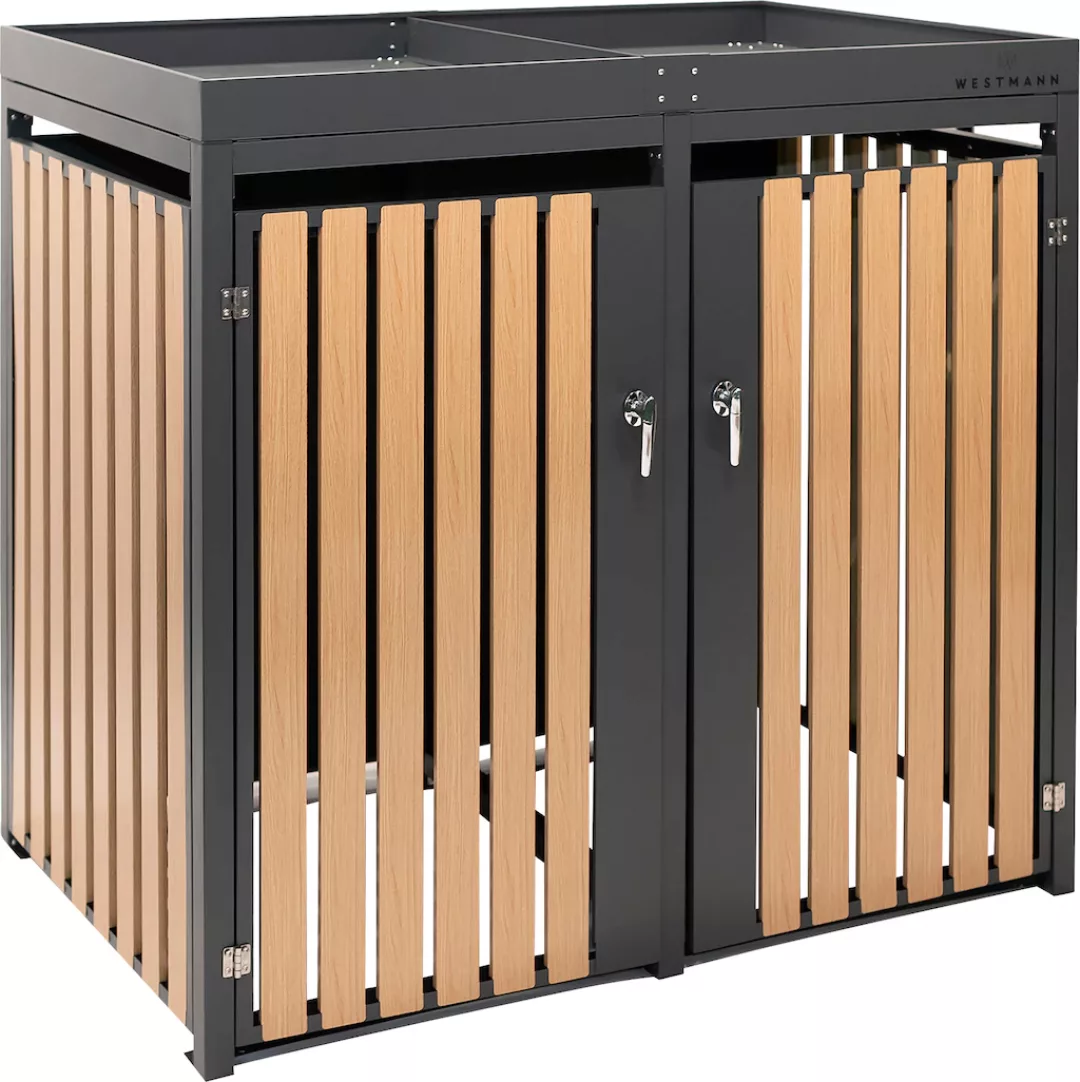 WESTMANN Mülltonnenbox "WMHHWTC-62", für 2x240 l, BxTxH: 134x84x125 cm günstig online kaufen