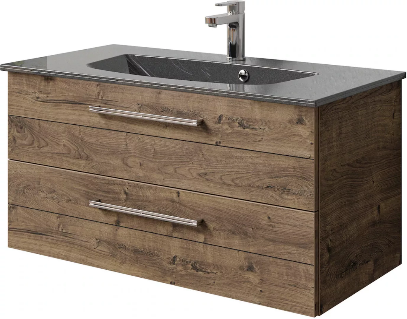 Saphir Waschtisch "Serie 6025 Mineralmarmor-Waschtisch mit Unterschrank, 97 günstig online kaufen