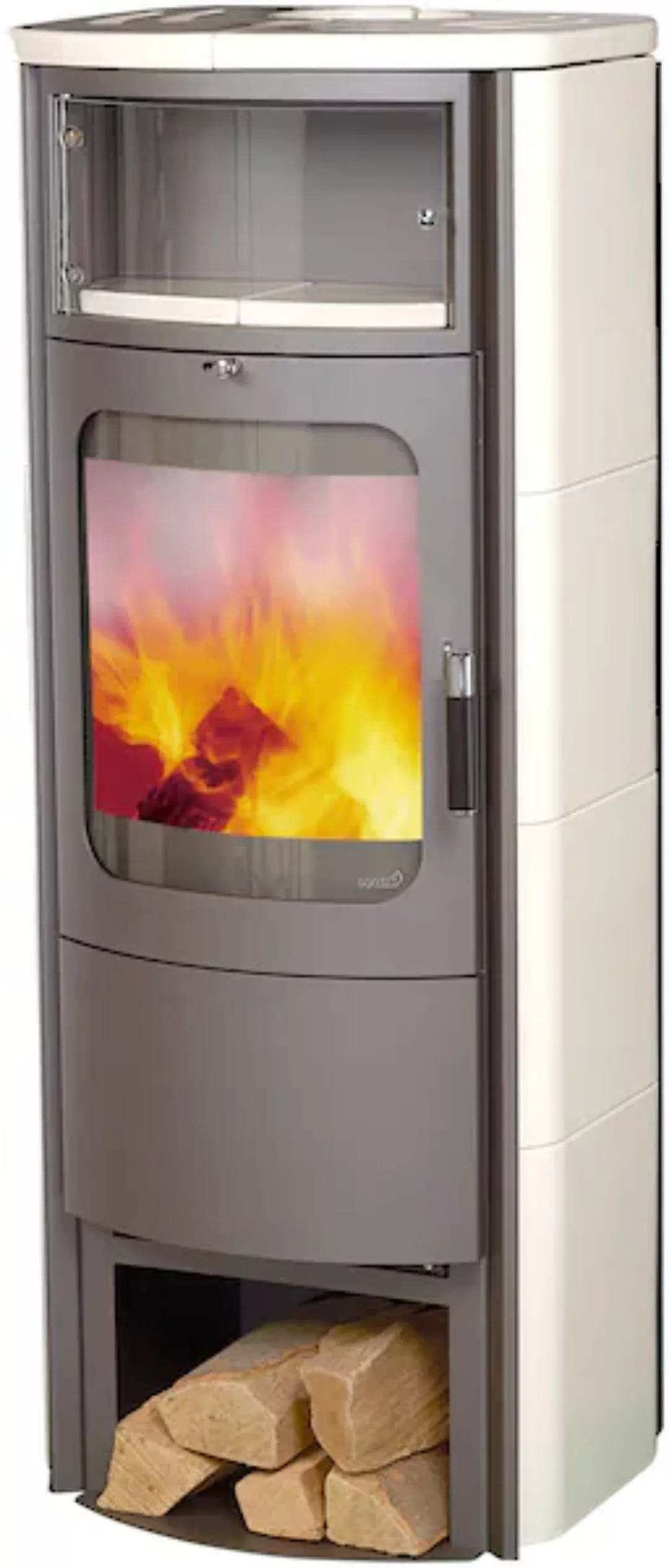 Hark Dauerbrand Kaminofen Opera-B Grande Cremeweiß 7 kW mit Automatik EEK: günstig online kaufen