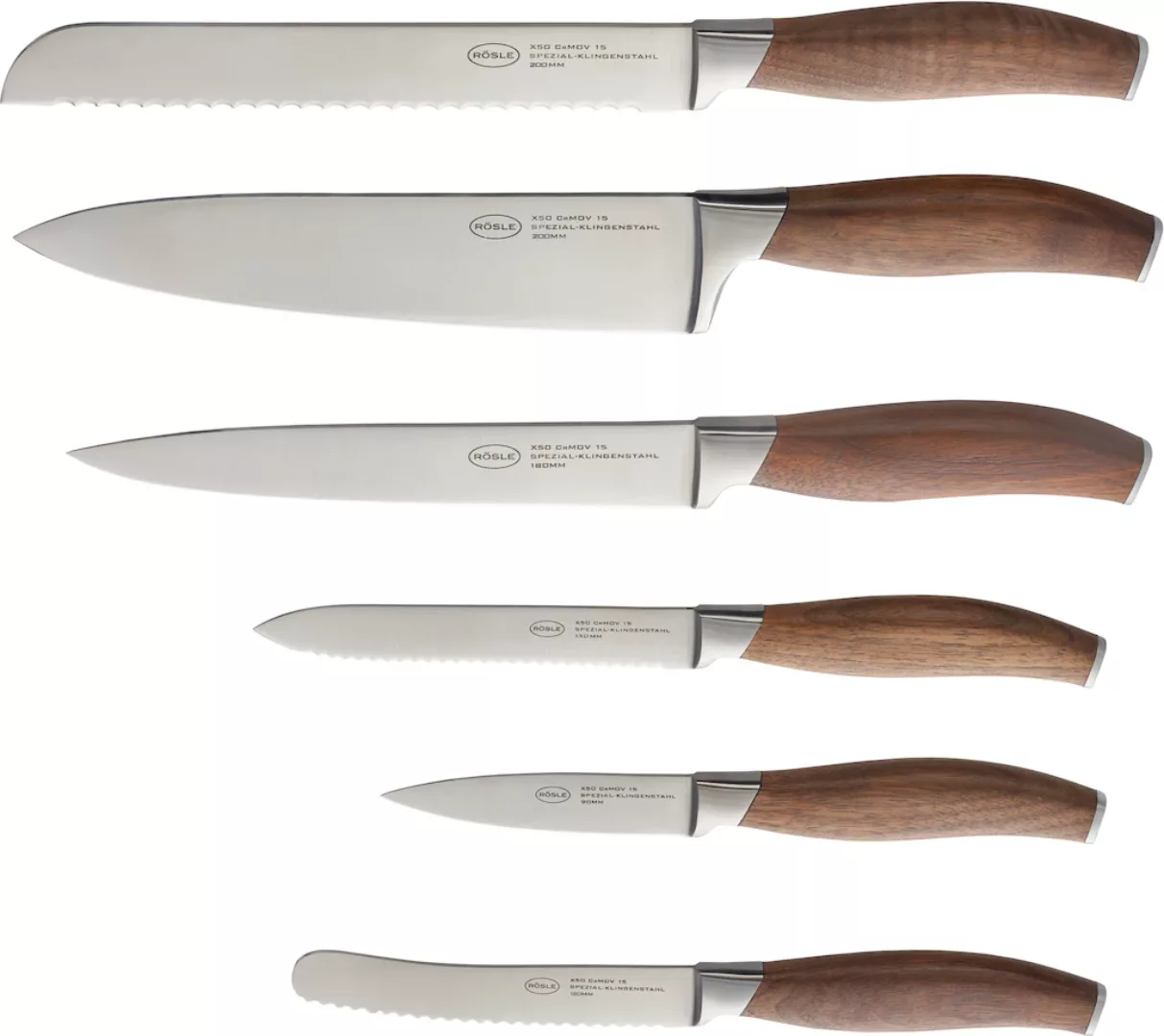 RÖSLE Messerblock »Passion«, Echtholz, inkl. 6-tlg. Messer-Set günstig online kaufen