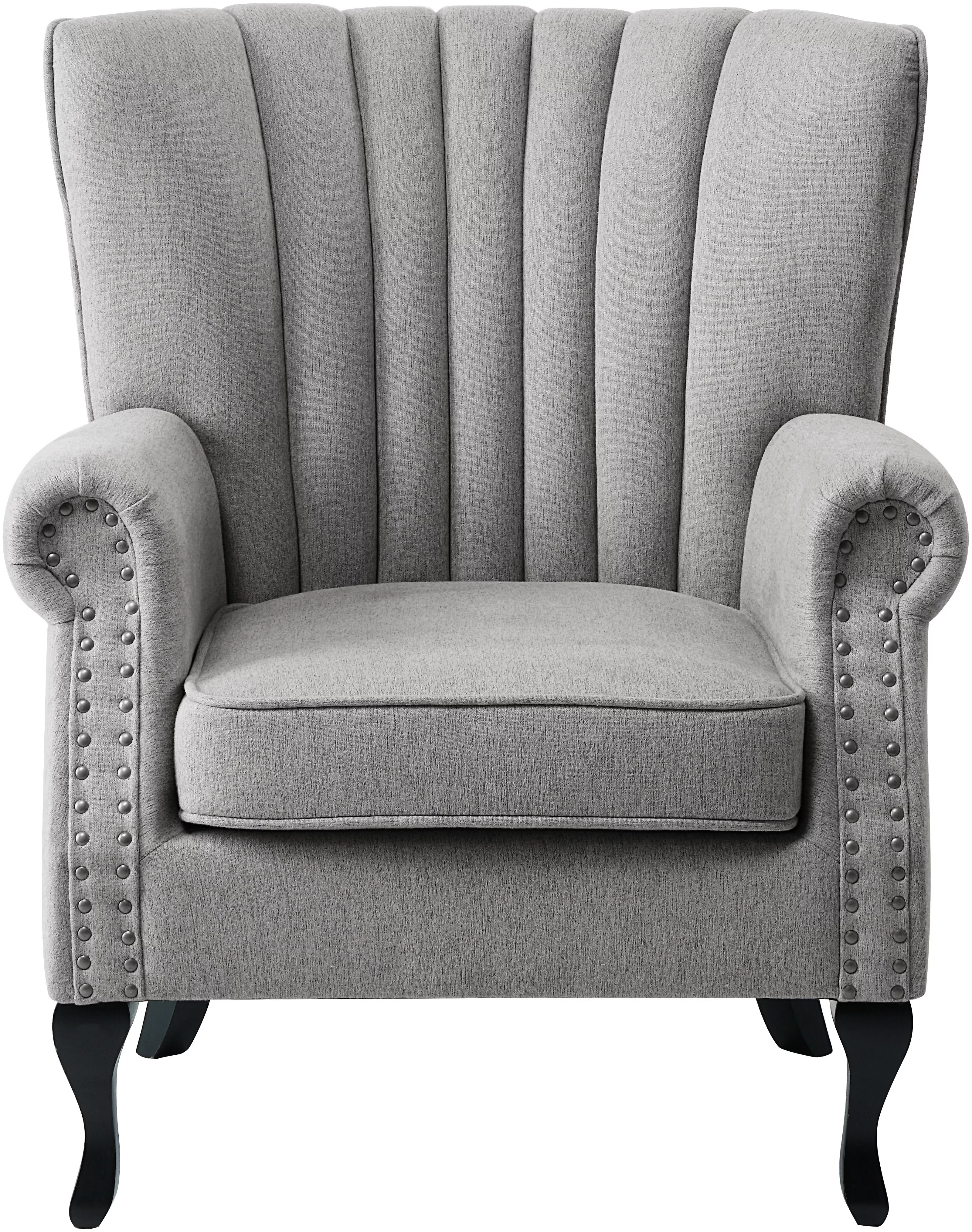 ATLANTIC home collection Sessel »TONI«, modern mit Nieten und hoher Rückenl günstig online kaufen