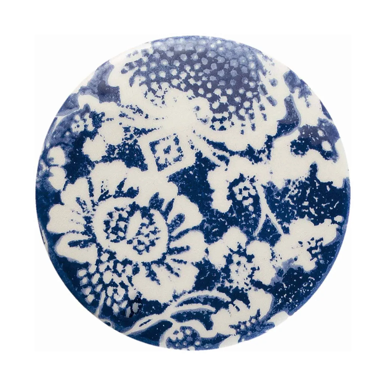 Hängelampe PI mit Blumenmuster, Ø 5,5 cm blau/weiß günstig online kaufen