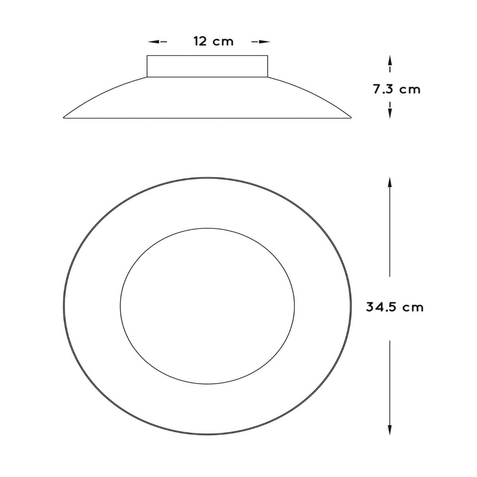 LED-Deckenleuchte Foskal messing, Ø 34,5 cm günstig online kaufen