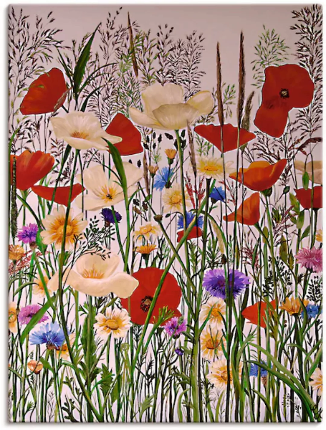 Artland Wandbild »Blumenwiese«, Baumbilder, (1 St.), als Leinwandbild, Wand günstig online kaufen