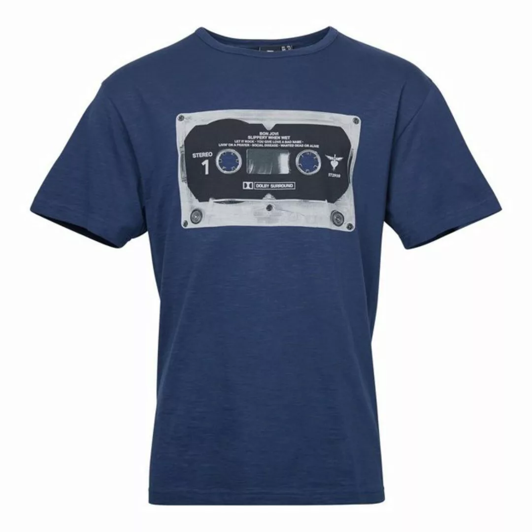 replika Rundhalsshirt "BON JOVI" T-Shirt von Replika in blau günstig online kaufen