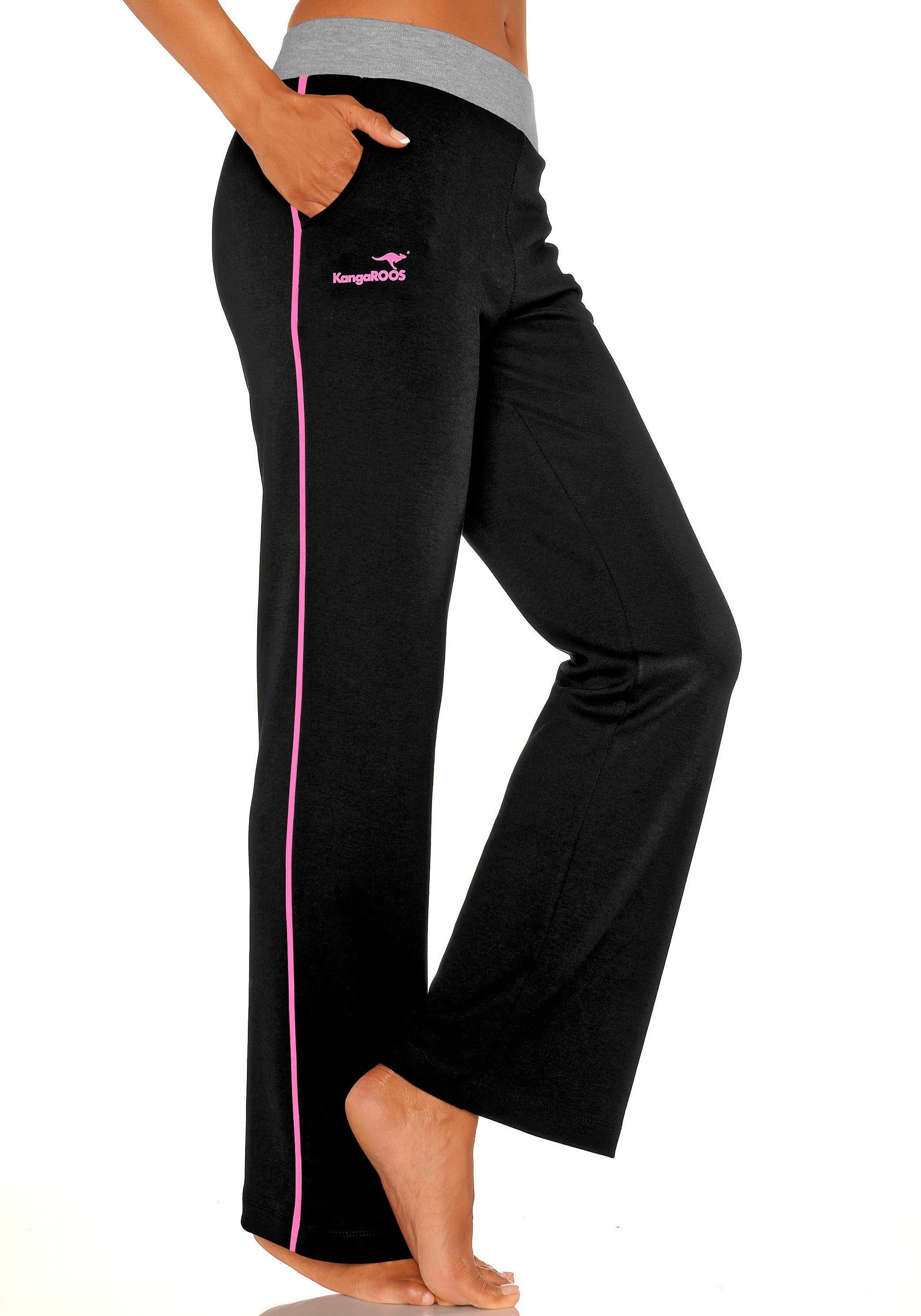 KangaROOS Relaxhose, mit breitem Bund, Loungewear, Loungeanzug günstig online kaufen