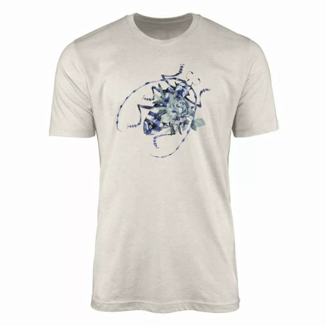 Sinus Art T-Shirt Herren Shirt 100% Bio-Baumwolle T-Shirt Aquarell Motiv Kä günstig online kaufen