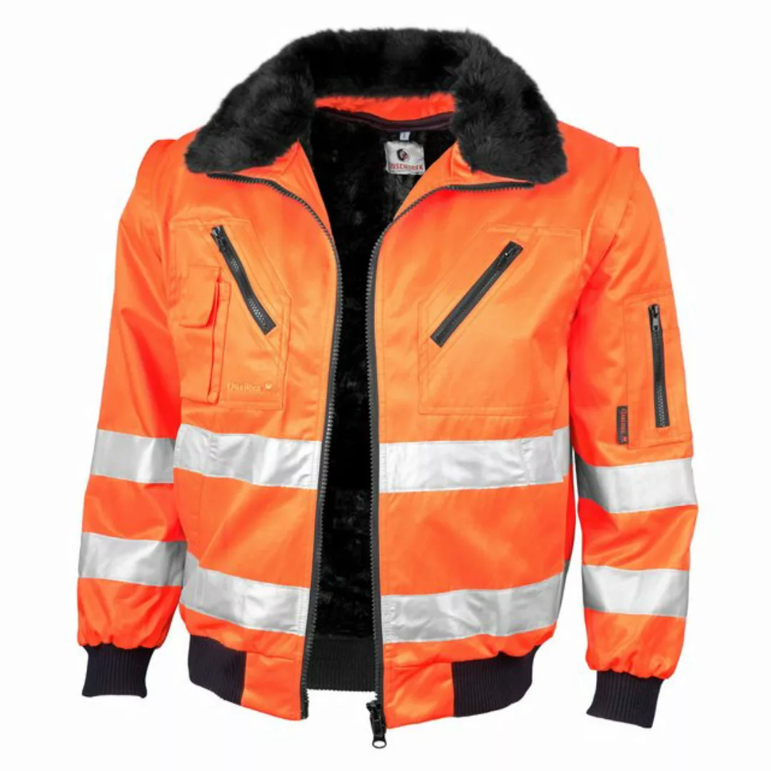 Qualitex Workwear Pilotenjacke Pilotenjacke "signal" warnorange, Gr. XXL günstig online kaufen