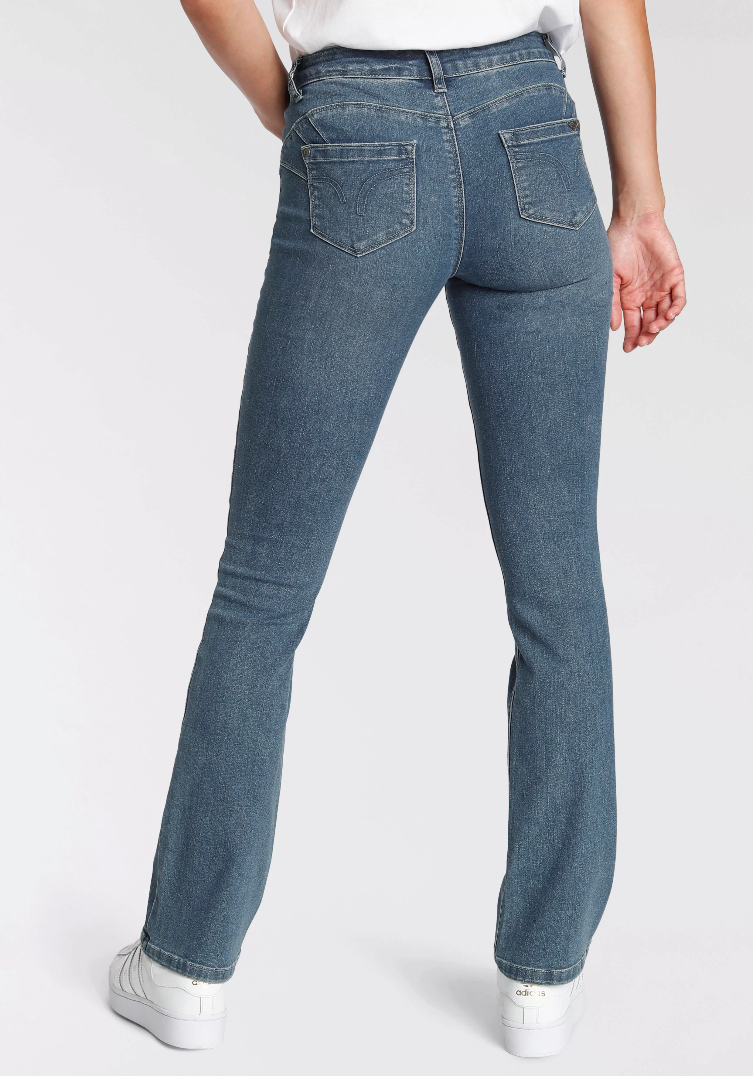 Arizona Bootcut-Jeans Recyceltes Polyester günstig online kaufen
